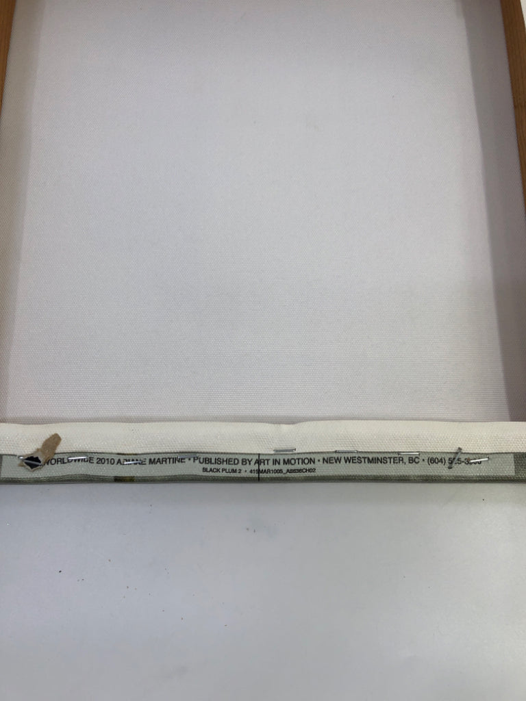 BLACK PLUM FLOWER CANVAS.