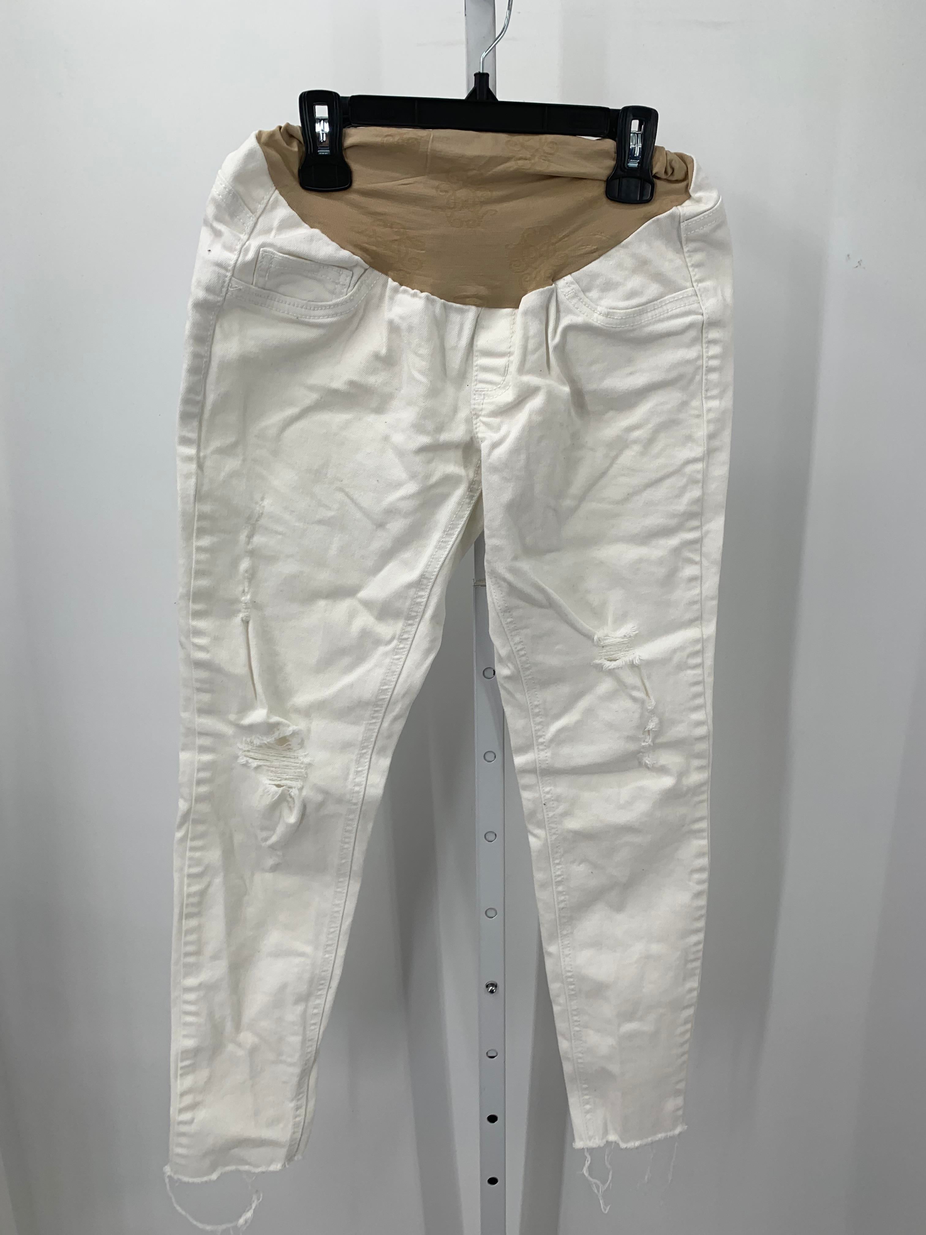 Jessica Simpson White Size X Small Maternity Jeans