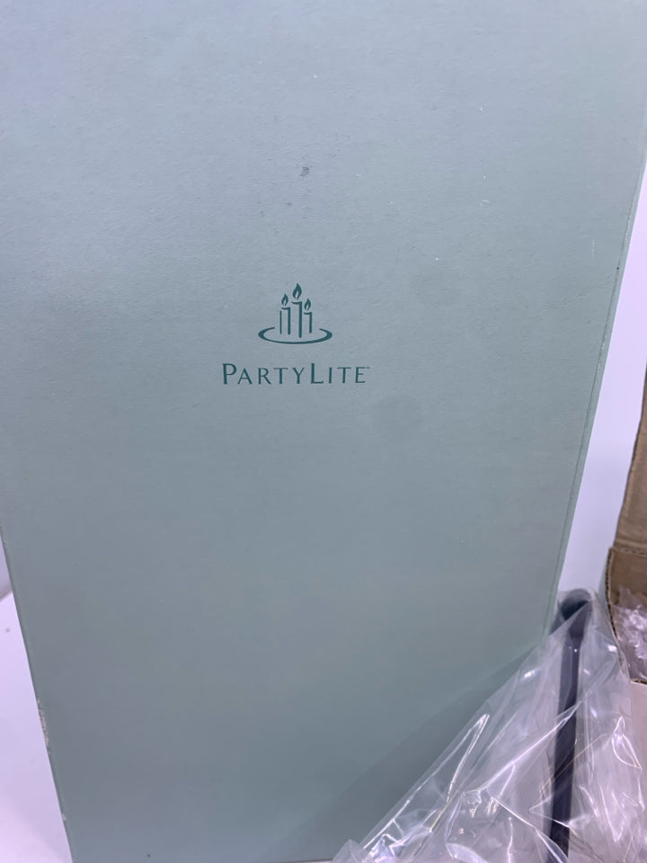 NIP HANGING BLACK CANDLE HOLDER.