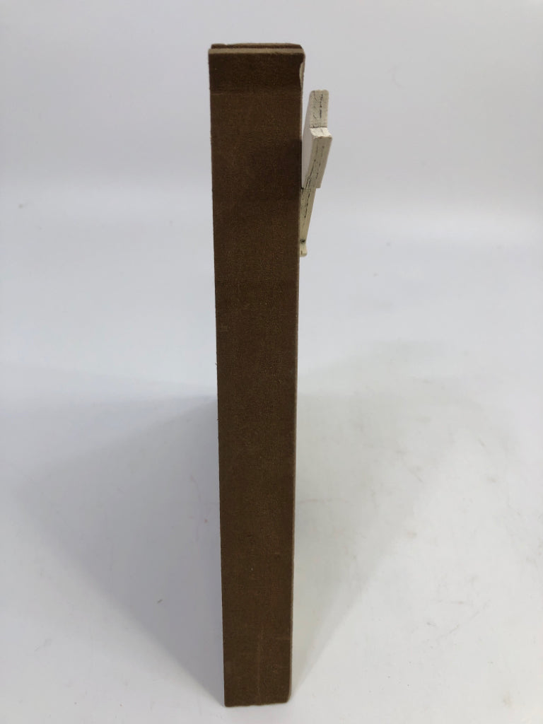 WOOD TEEPEE ALL WHO WANDER WOOD BLOCK.