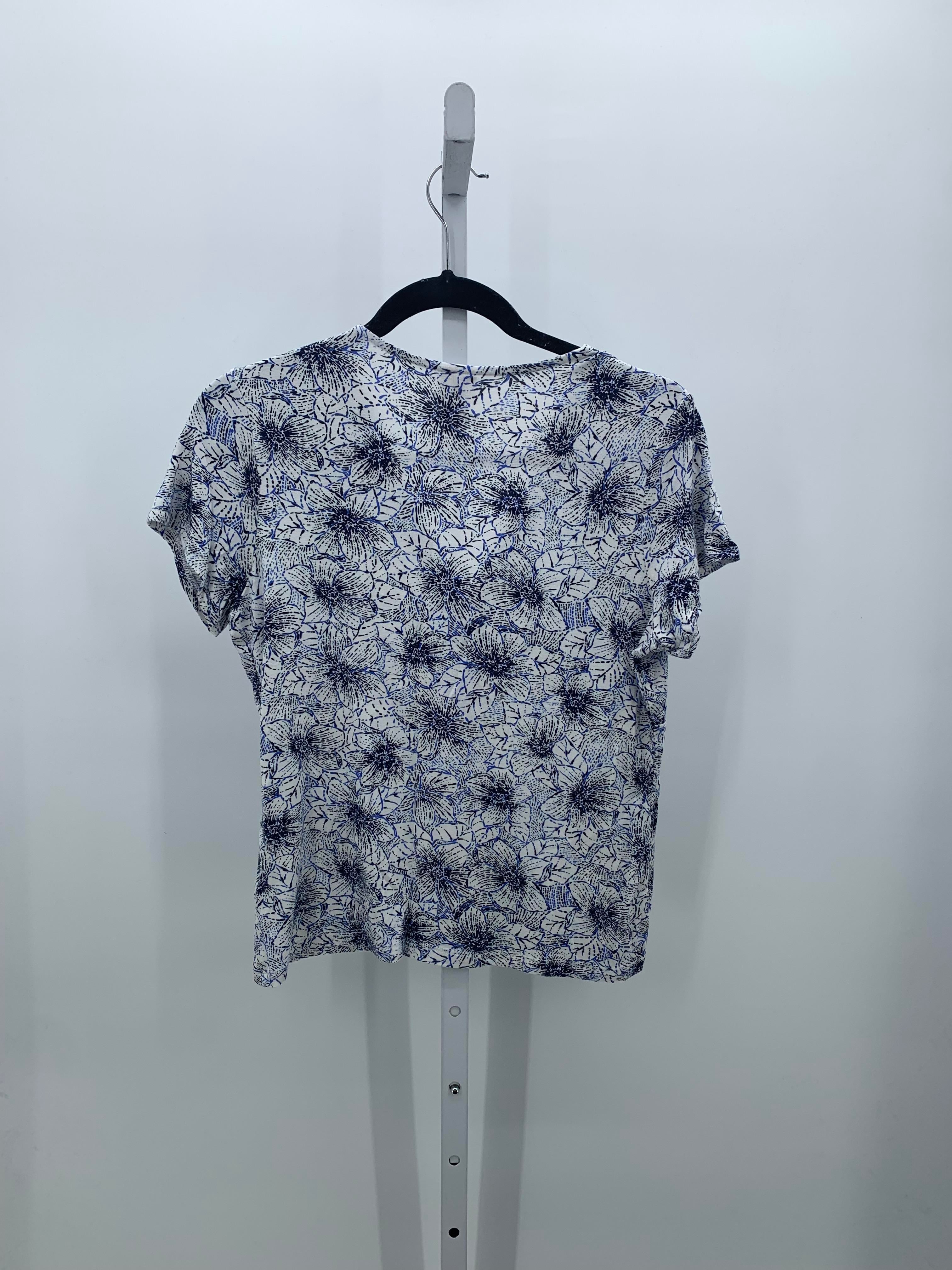 Covington Size Medium Petite Petite Short Sleeve Shirt