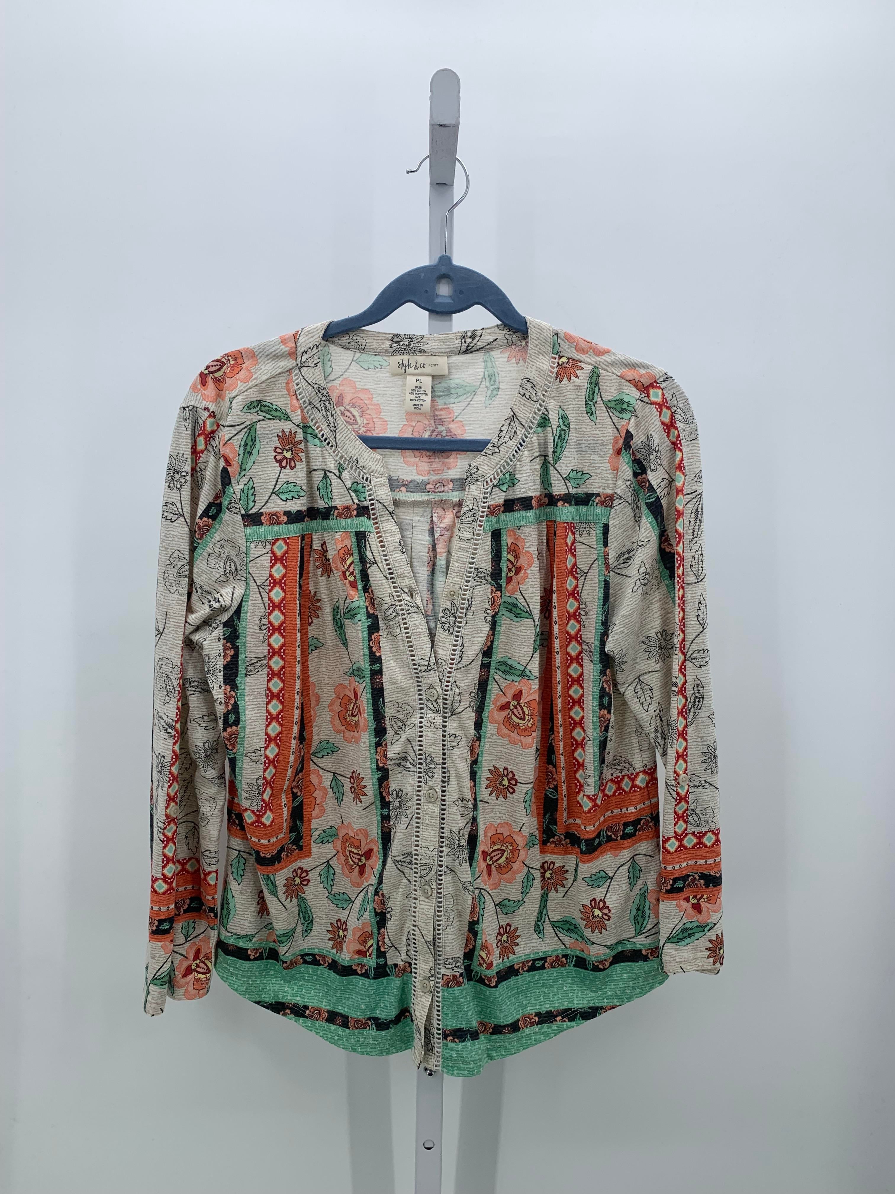 Style & Co. Size Large Petite Petite Long Sleeve Shirt