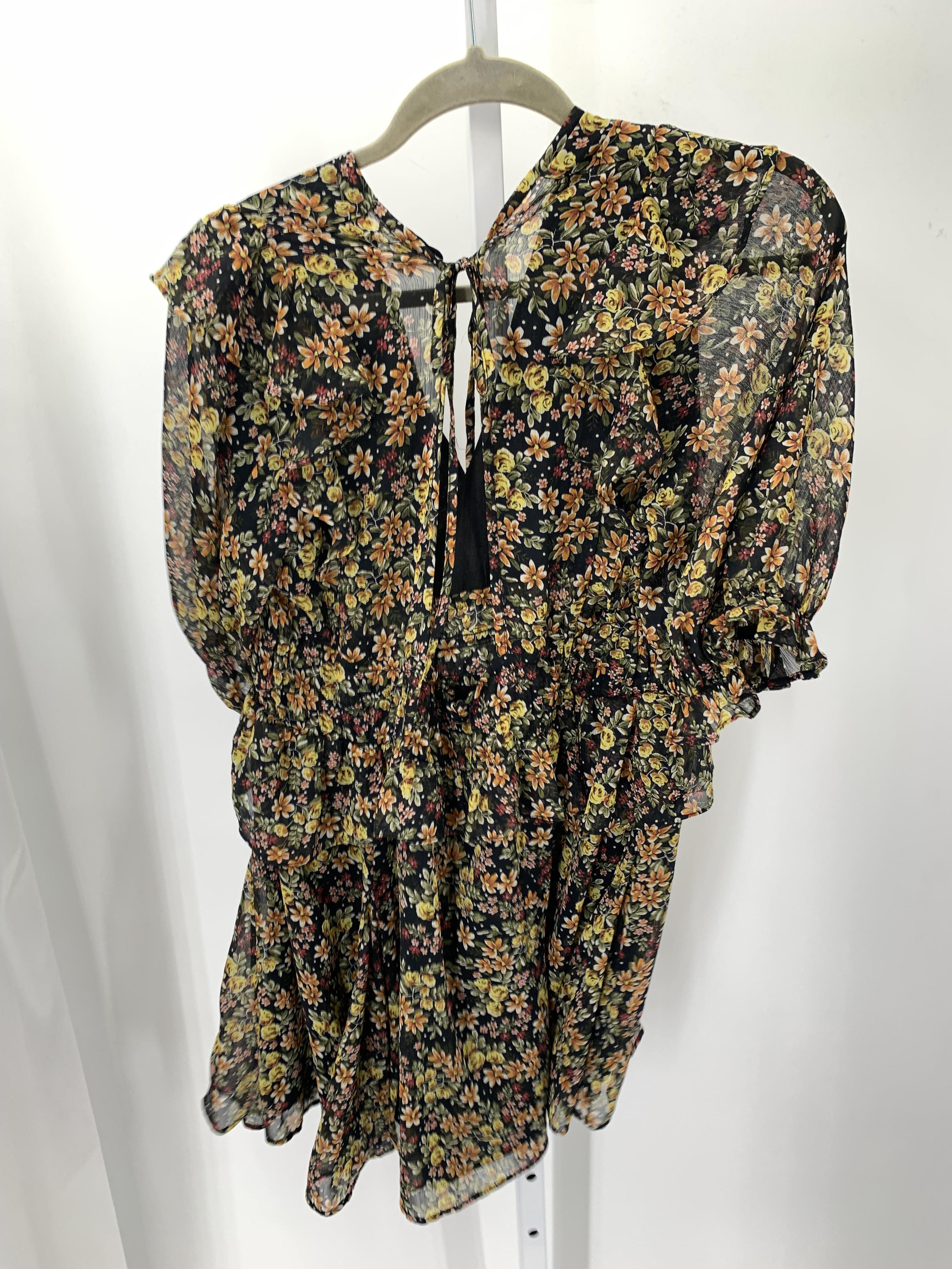 Topshop Size 12 Misses Short Sleeve Dress