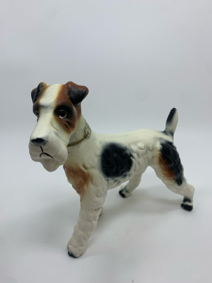 VTG KREISS CERAMIC TERRIER FIGURINE.