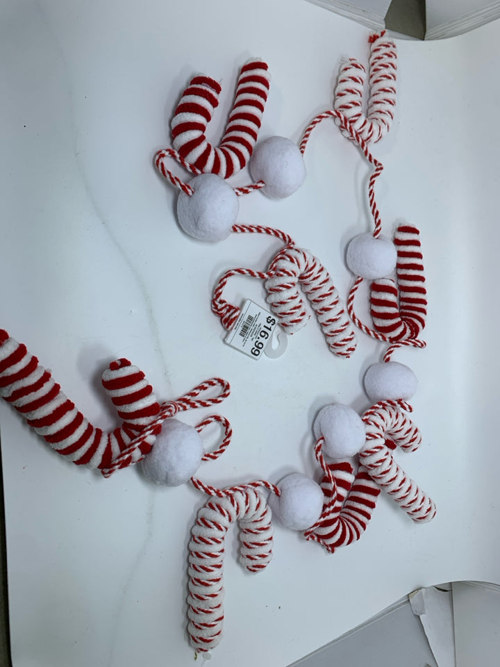 CANDY CANE GARLAND.