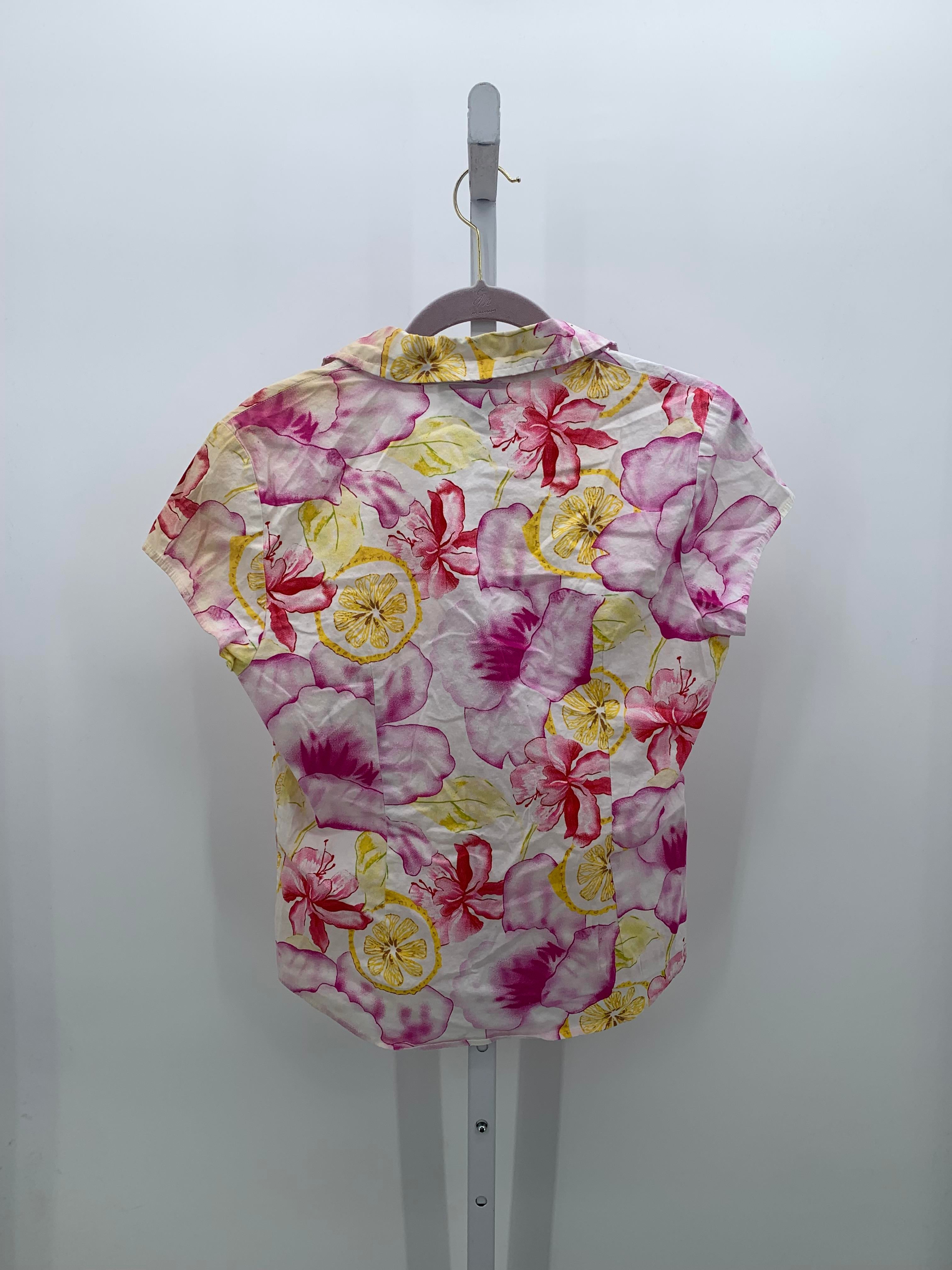 Ninety Size Medium Misses Short Sleeve Shirt