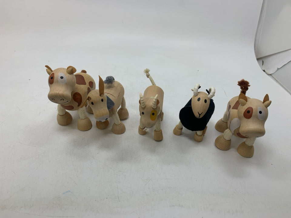 Anamalz Wooden Animal Figures Set of 5