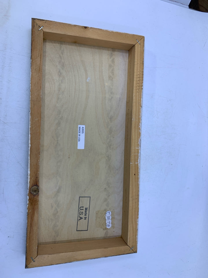 WHEN NOTHING GOES RIGHT- WOOD BLOCK SIGN.