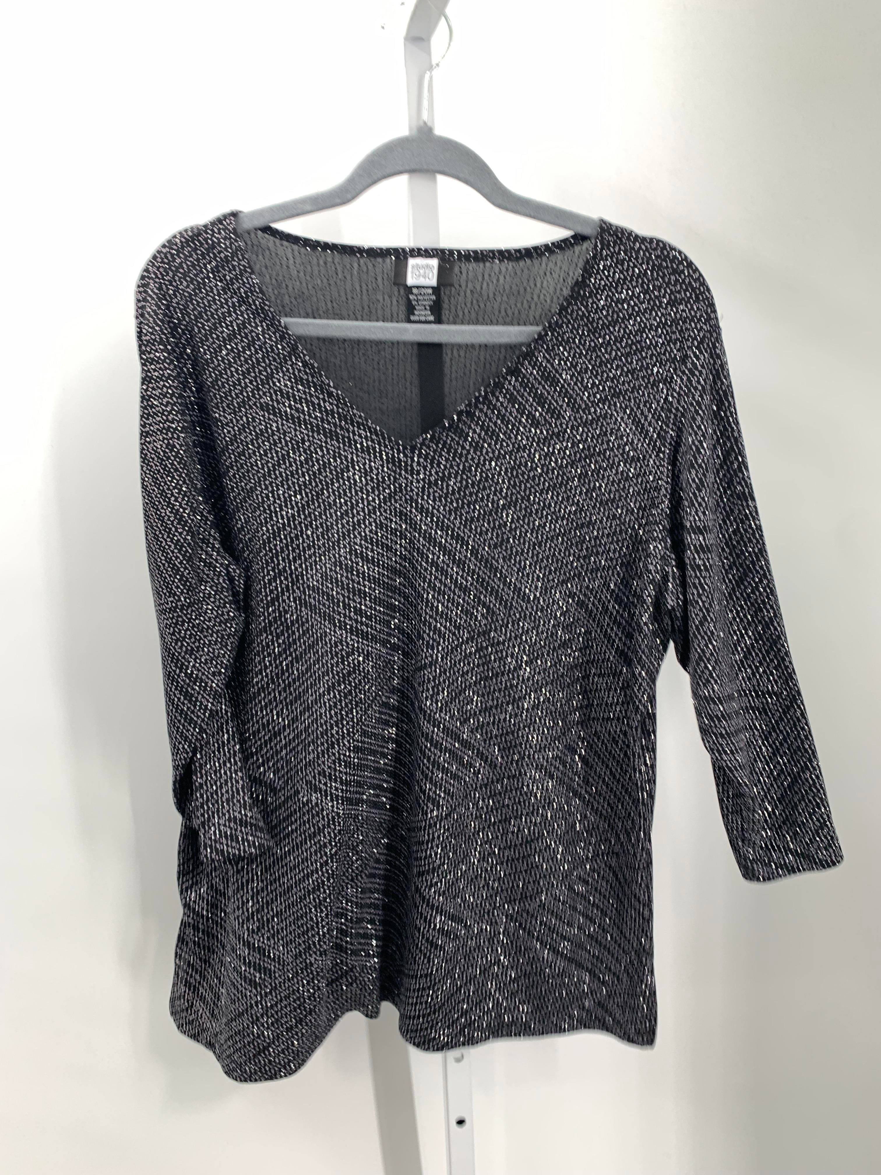 Studio 1940 Size 18/20 W Womens 3/4 Sleeve Shirt