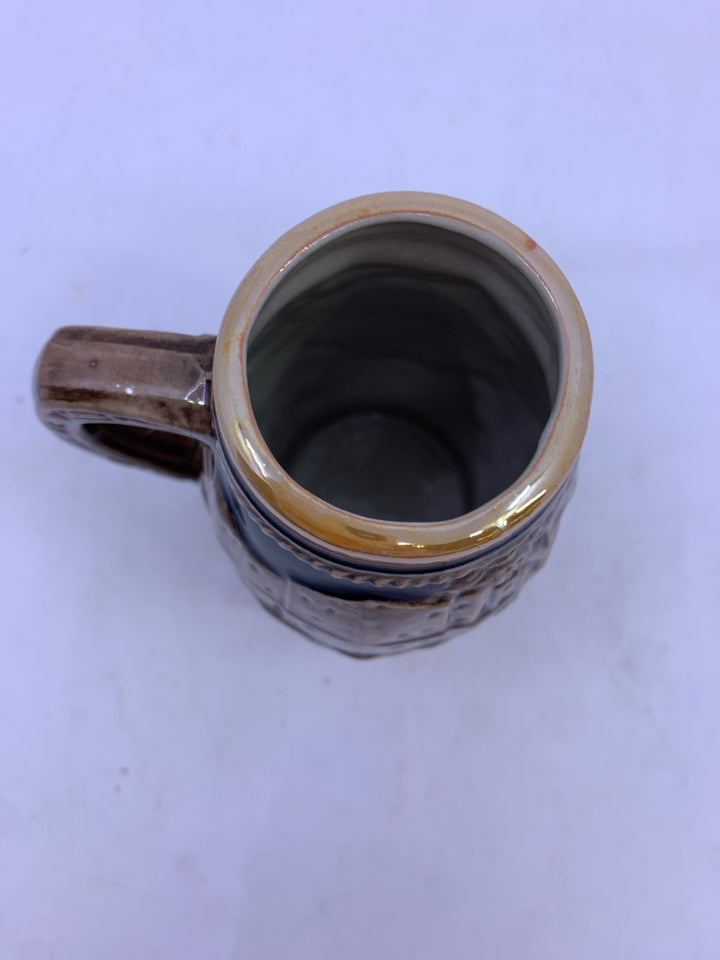 VTG MINI EMBOSSED BEER STEIN.