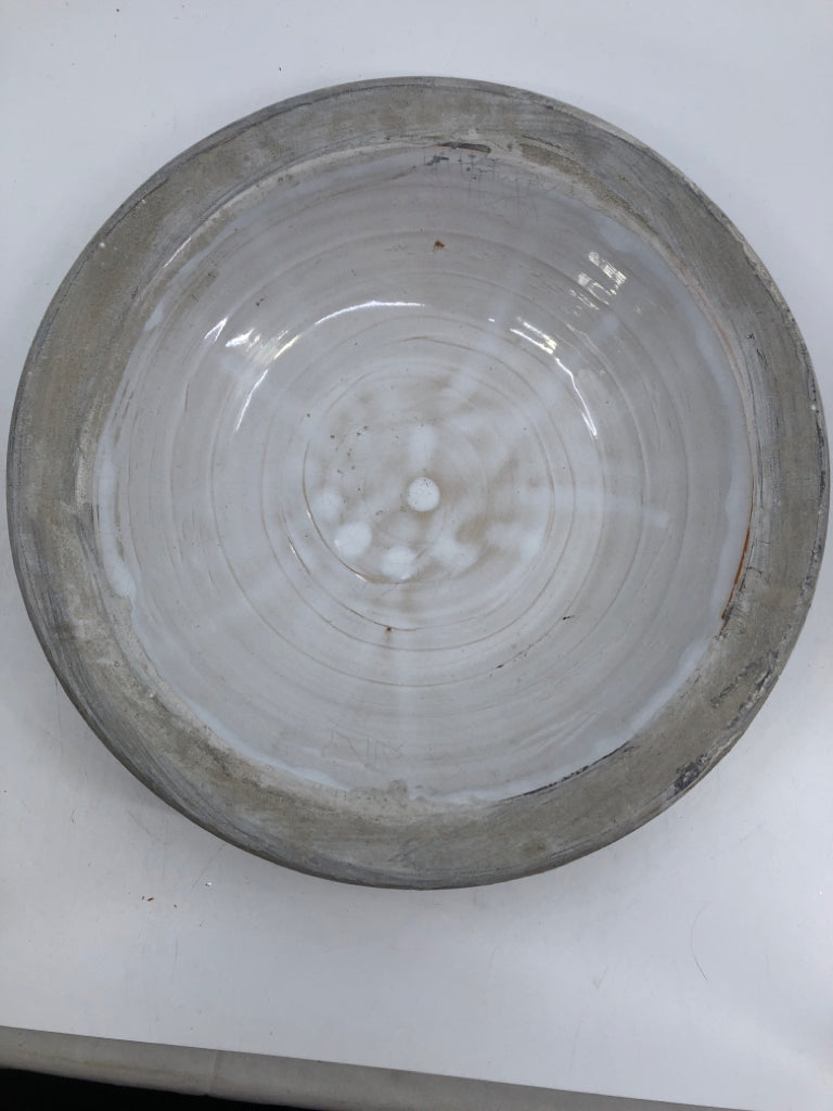 STONE WHITE GLAZED BOWL.