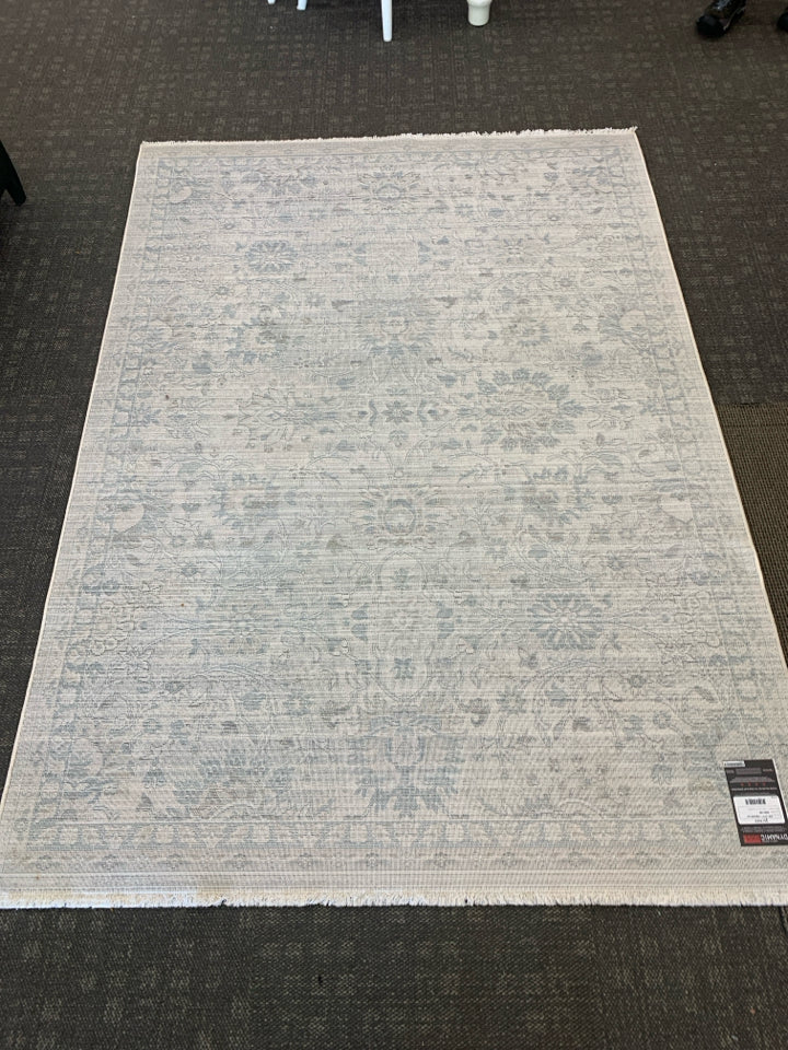 GRAY & BLUE RUG JUNO DYNAMIC RUGS.