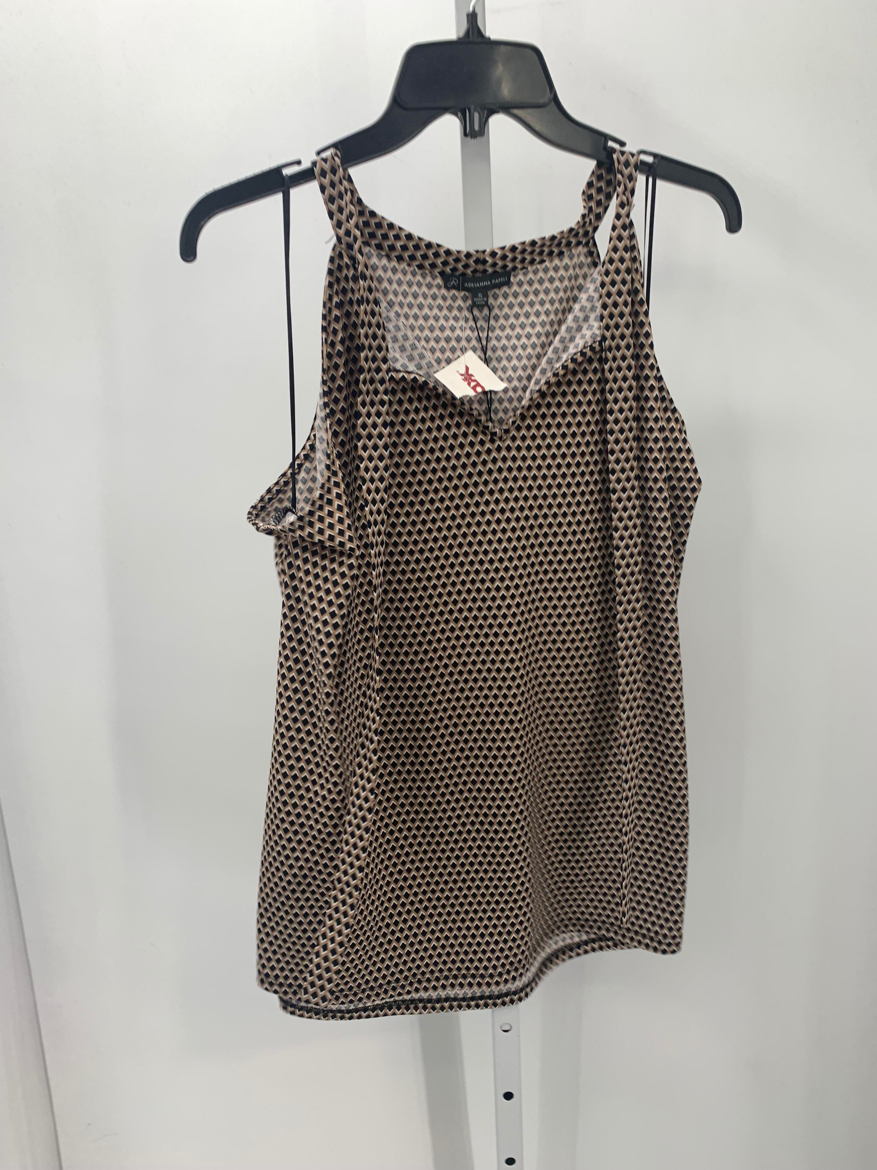 Adrianna Papell Size Extra Large Misses Sleeveless Shirt