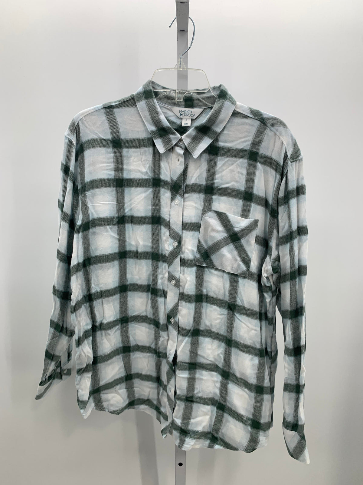 market & spruce Size Large Misses Long Sleeve Shirt
