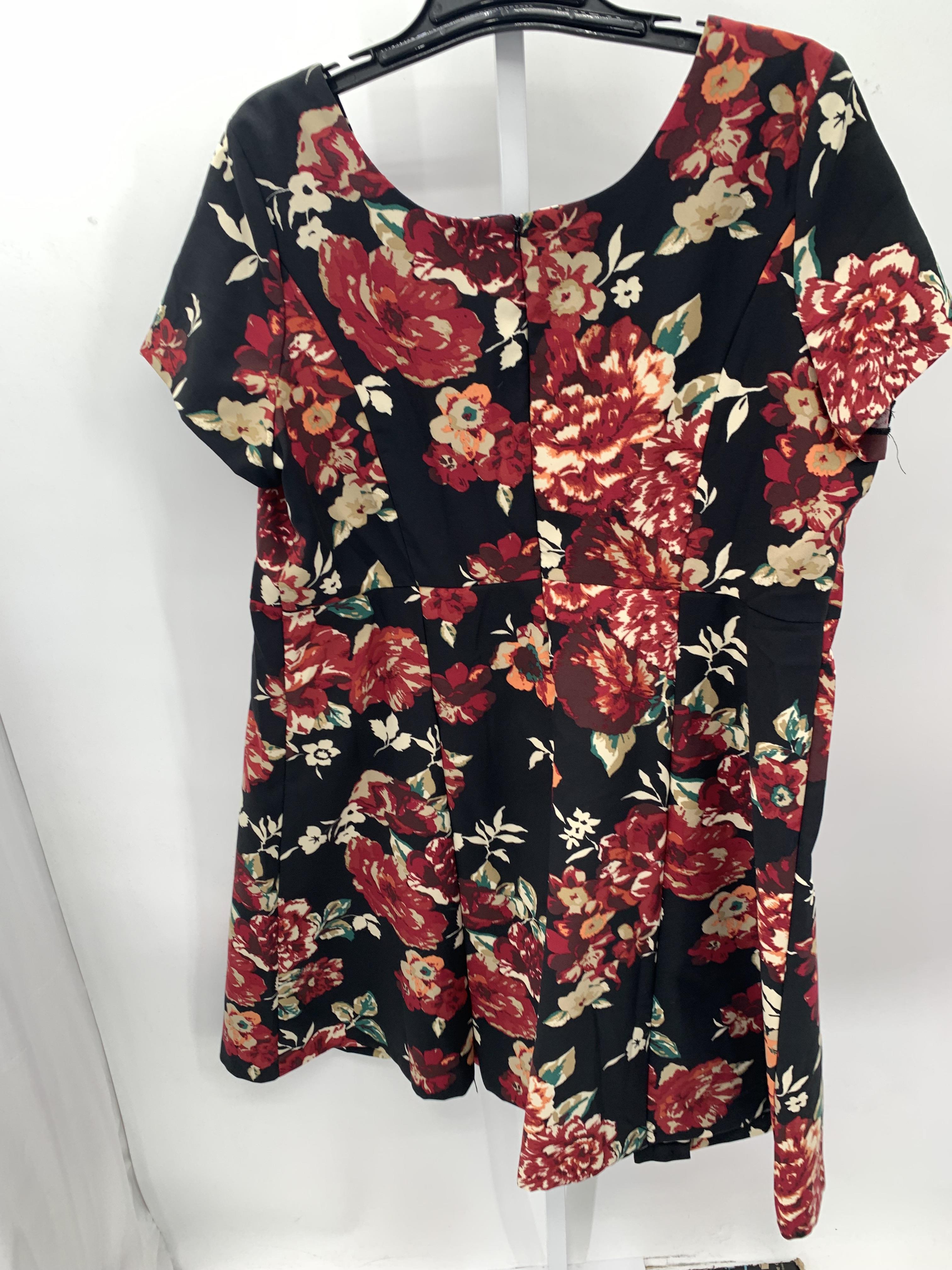 Roaman's Size 20W Womens Short Sleeve Dress