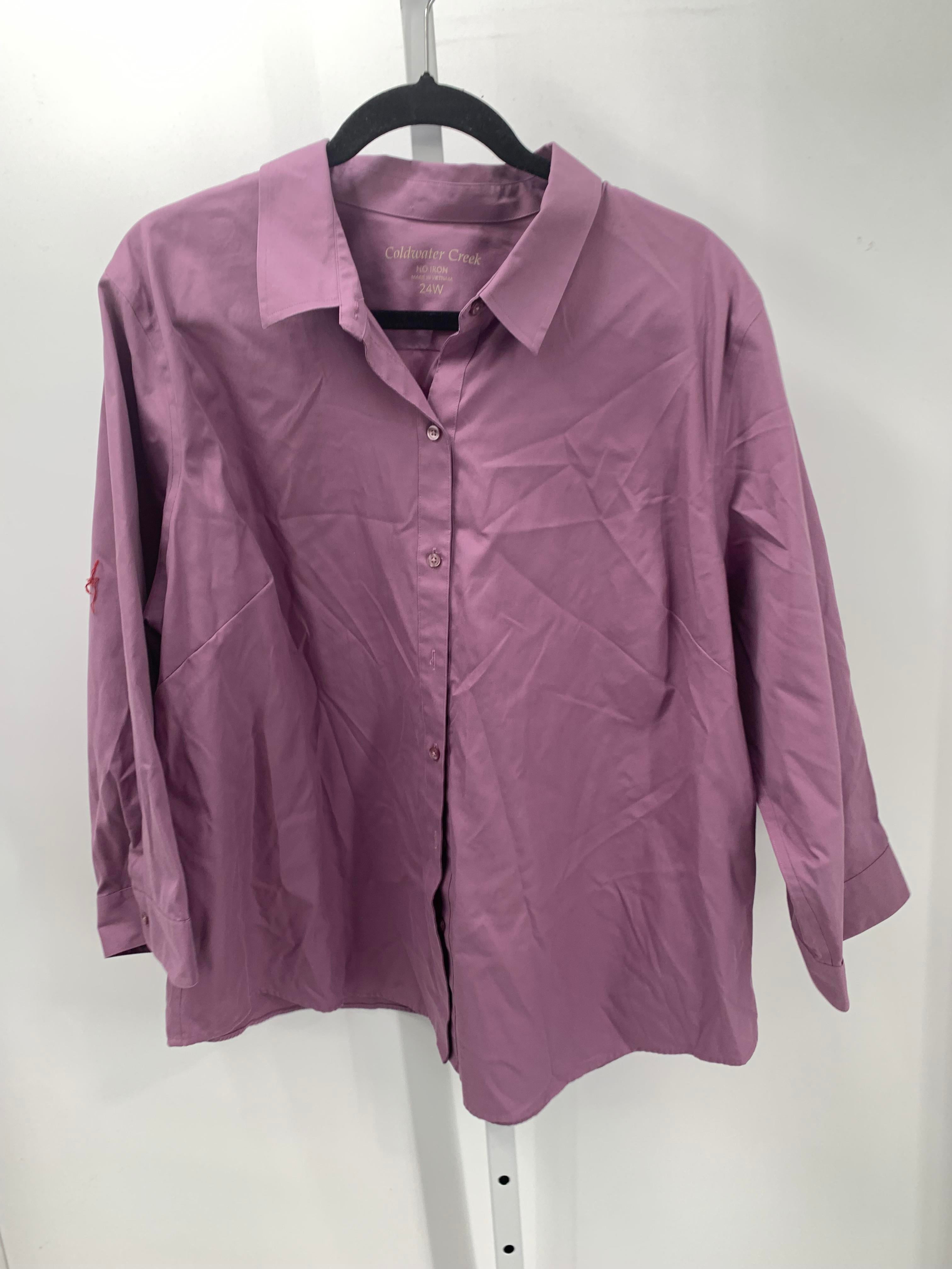 Coldwater Creek Size 24 W Womens Long Sleeve Shirt