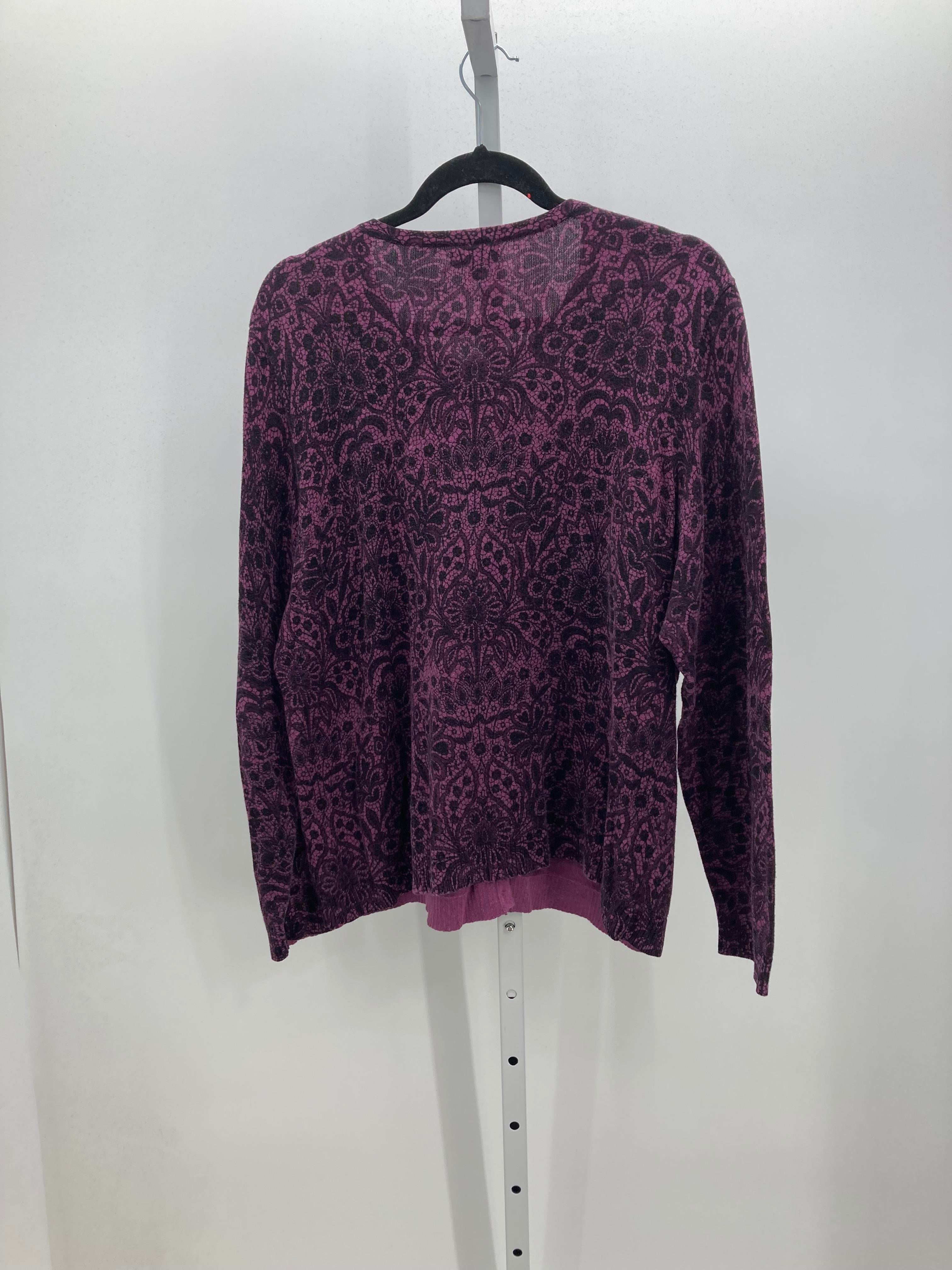 Croft & Barrow Size Extra Large Misses Long Slv Sweater