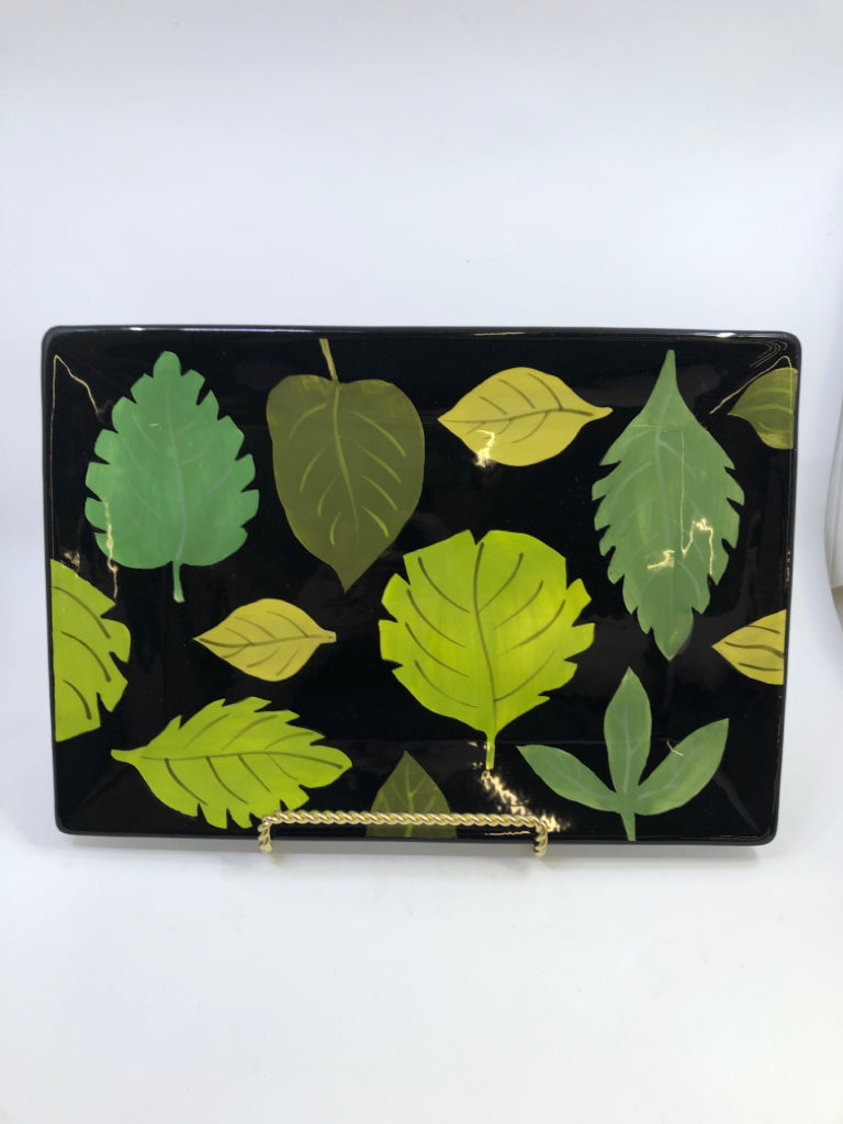 GREEN LEAF BLACK PLATTER BW NEXT.