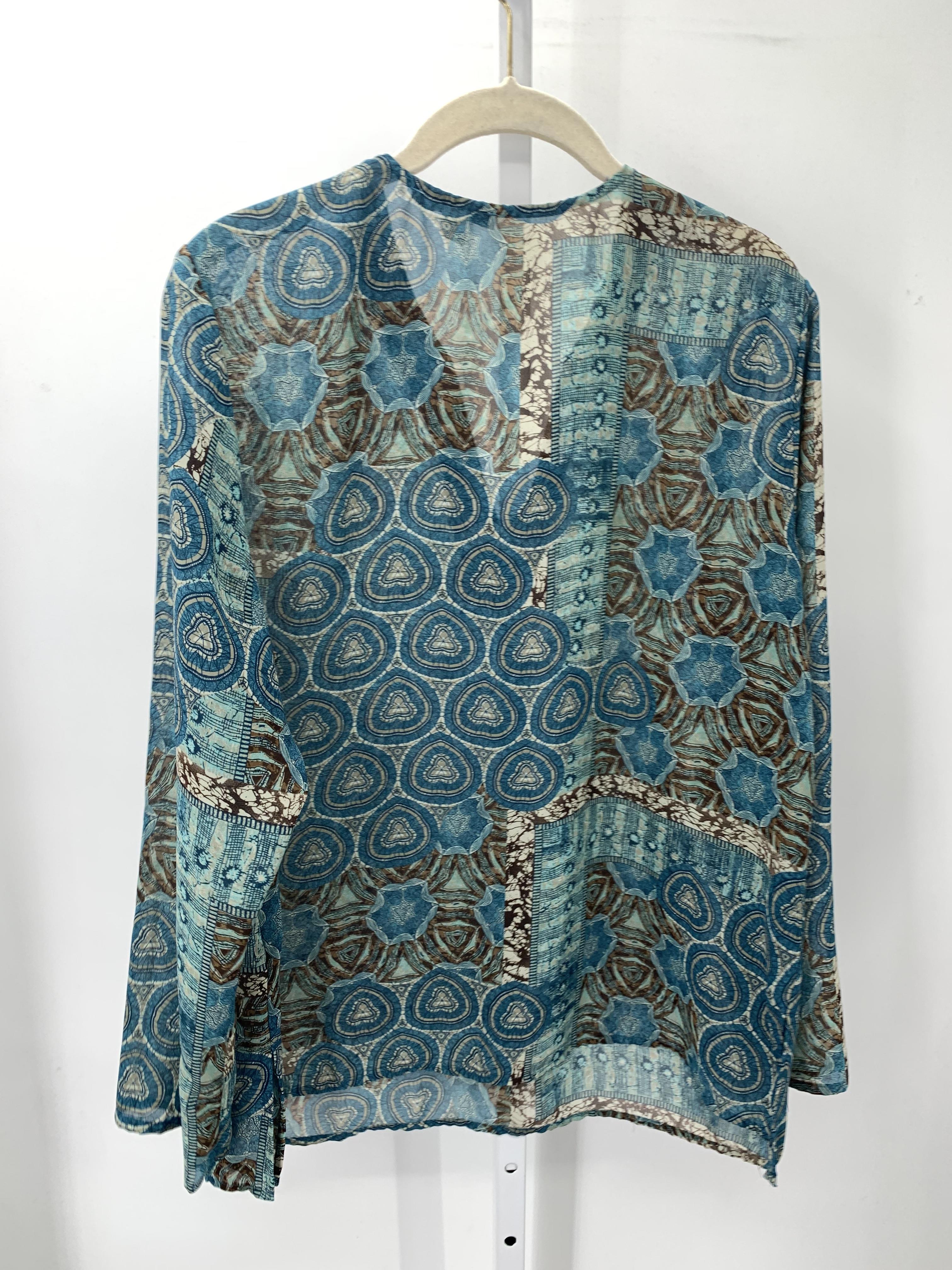 Fred David Size 1X Womens Long Sleeve Shirt