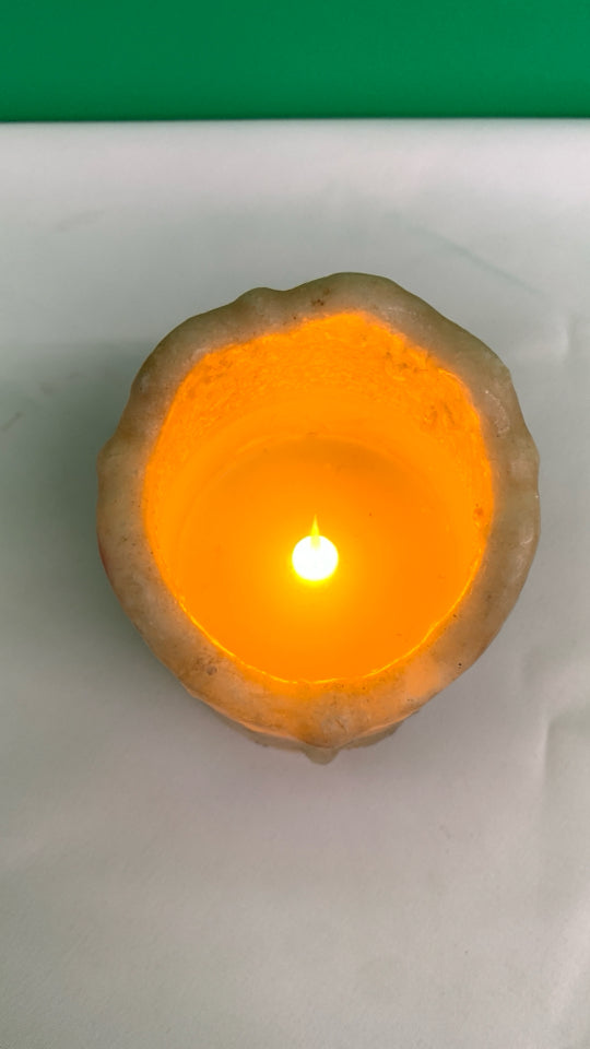 FAUX LIGHT UP BATTERY CANDLE.