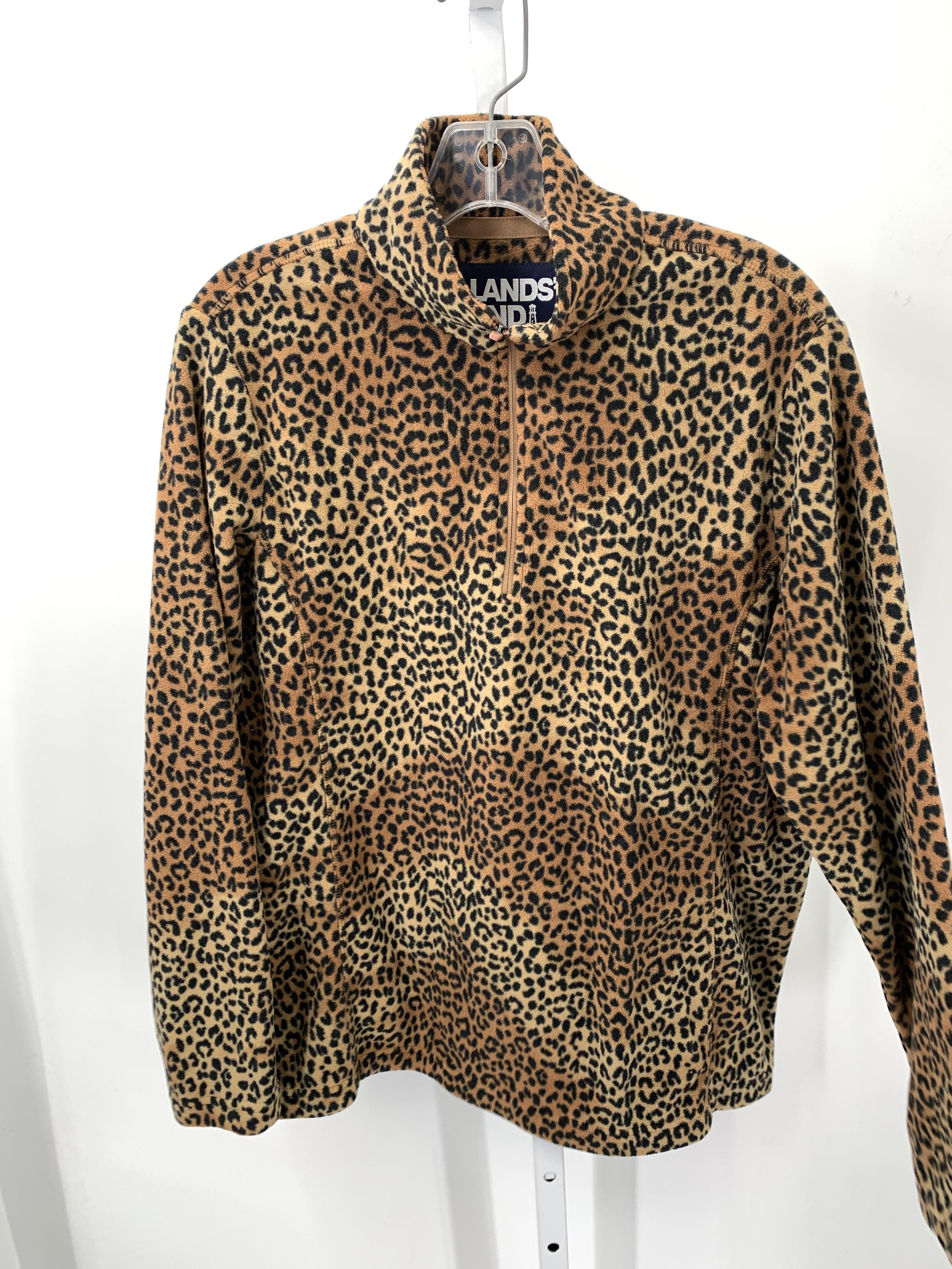 Lands End Size Large Misses Long Sleeve Shirt