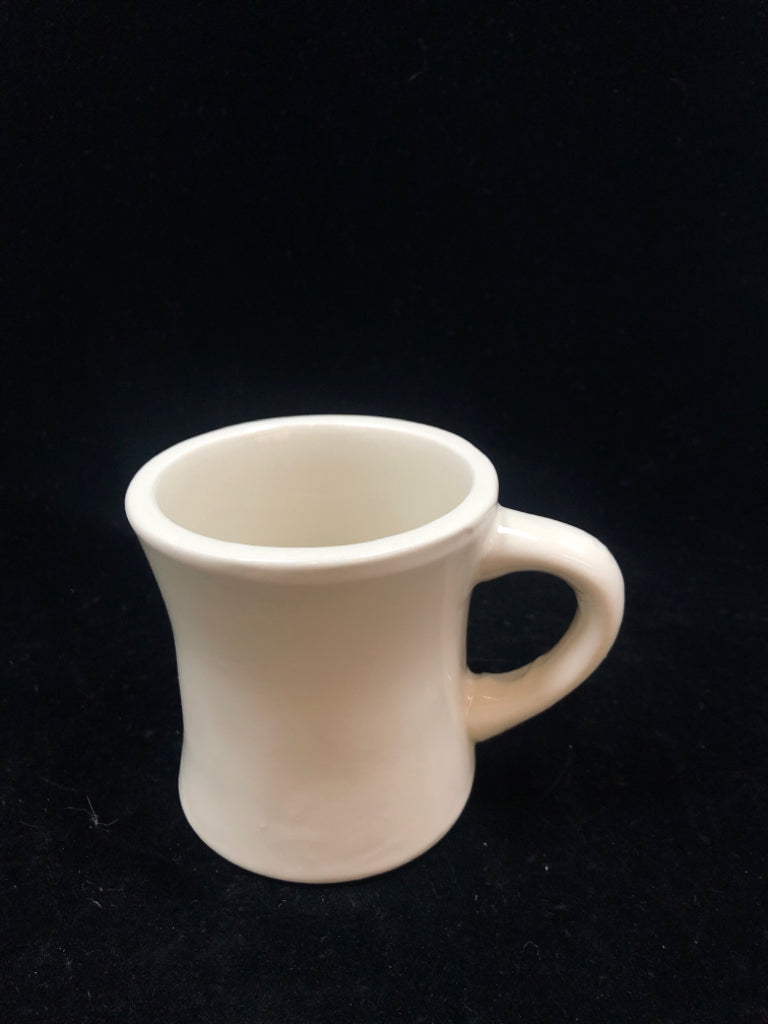 7 CREAM HEAVY DUTY DINER MUGS.