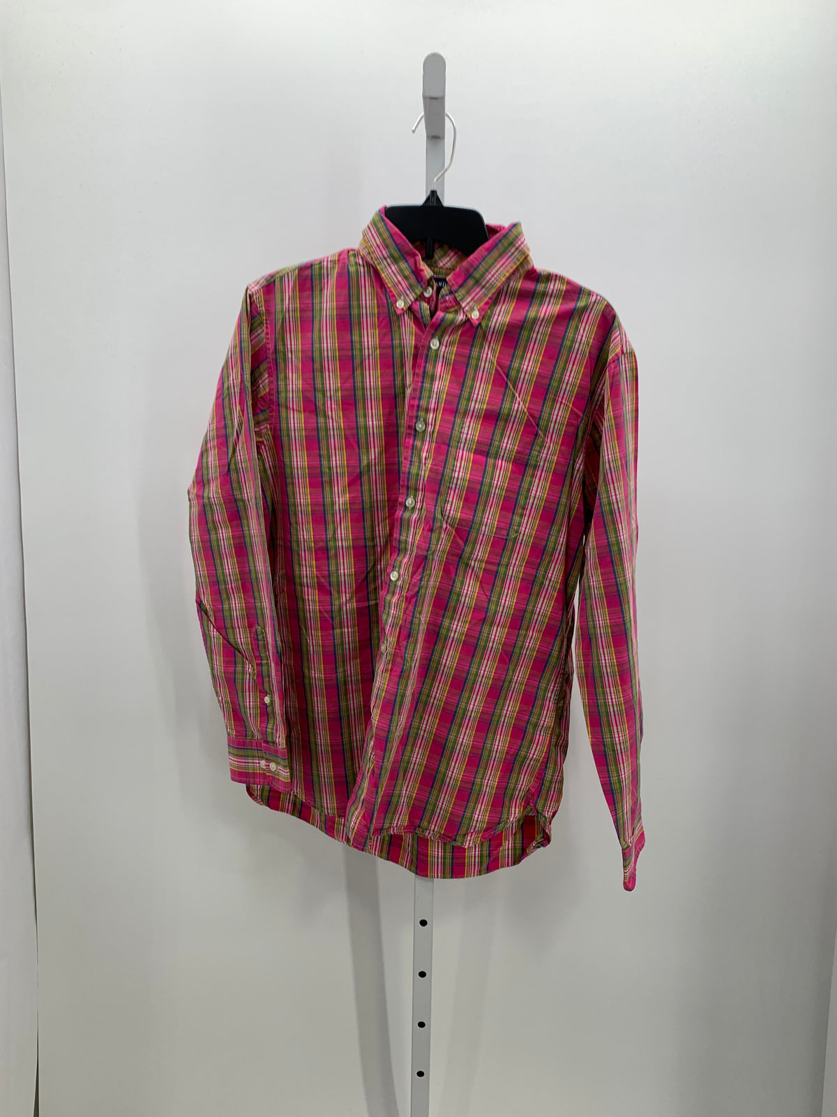 PLAID BTN DOWN
