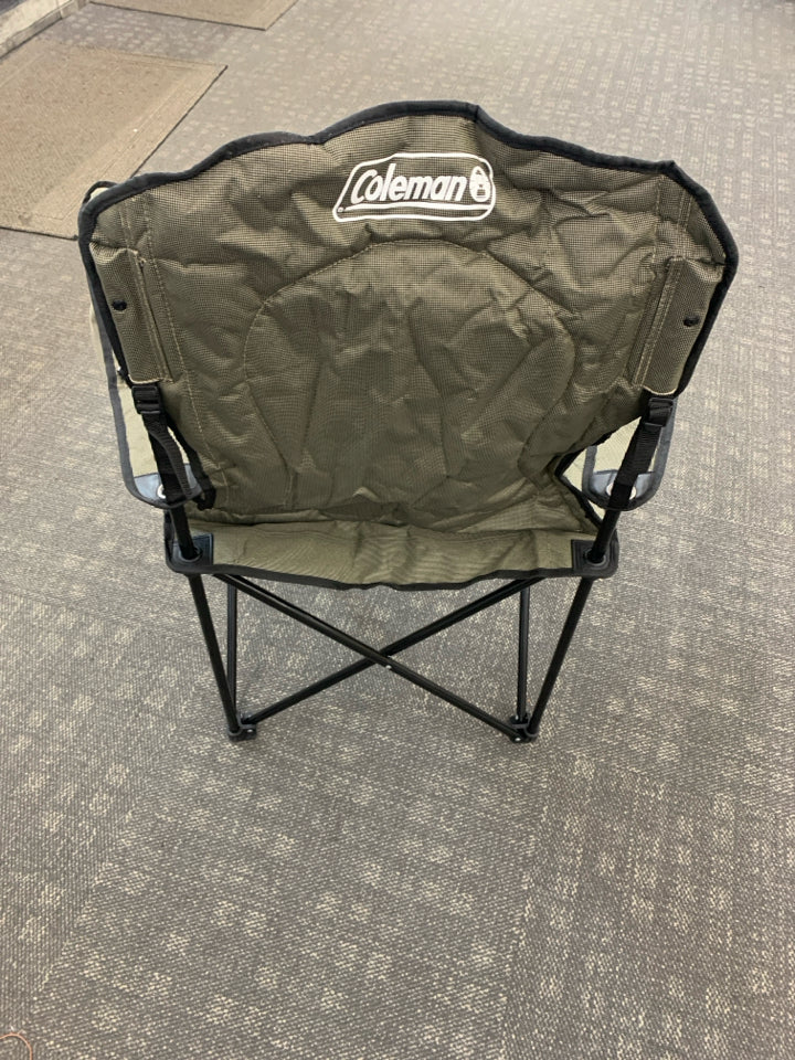 COLEMAN DK GREEN CAMPING CHAIR.