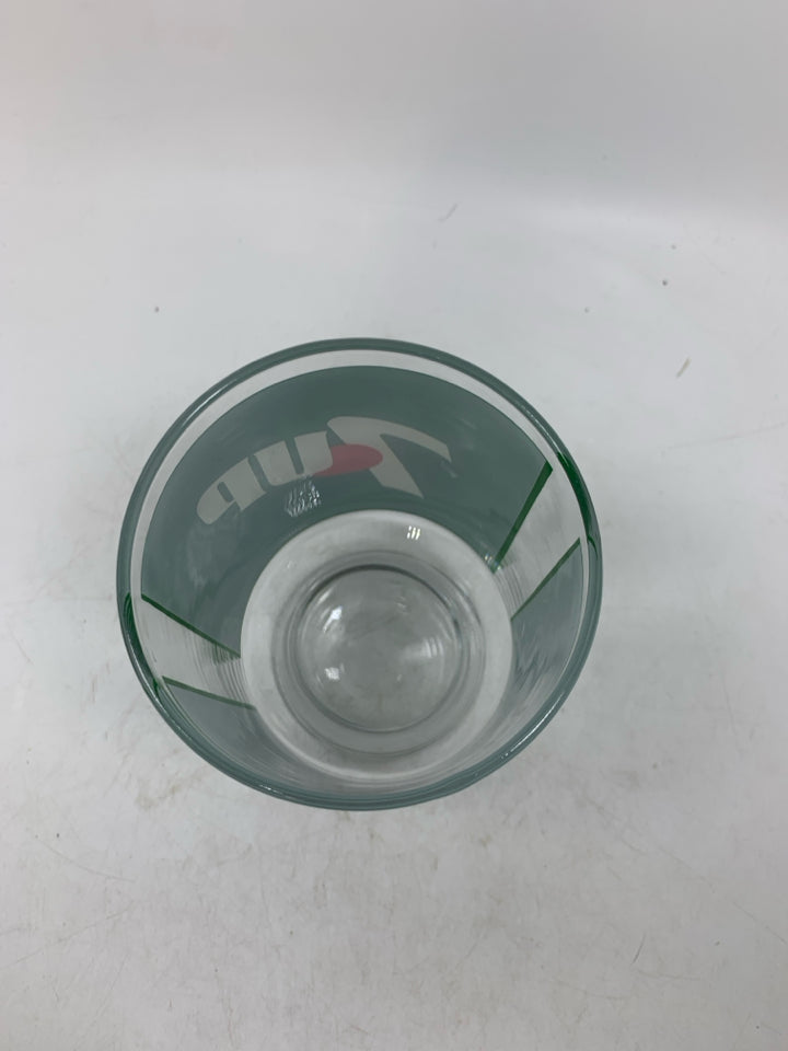 7UP GLASS VASE/ COCKTAIL PITCHER.