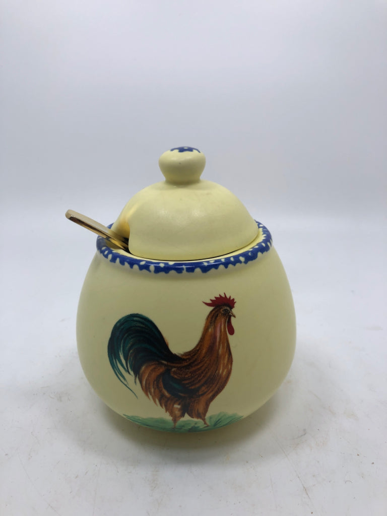 ROOSTER CREAM & SUGAR.