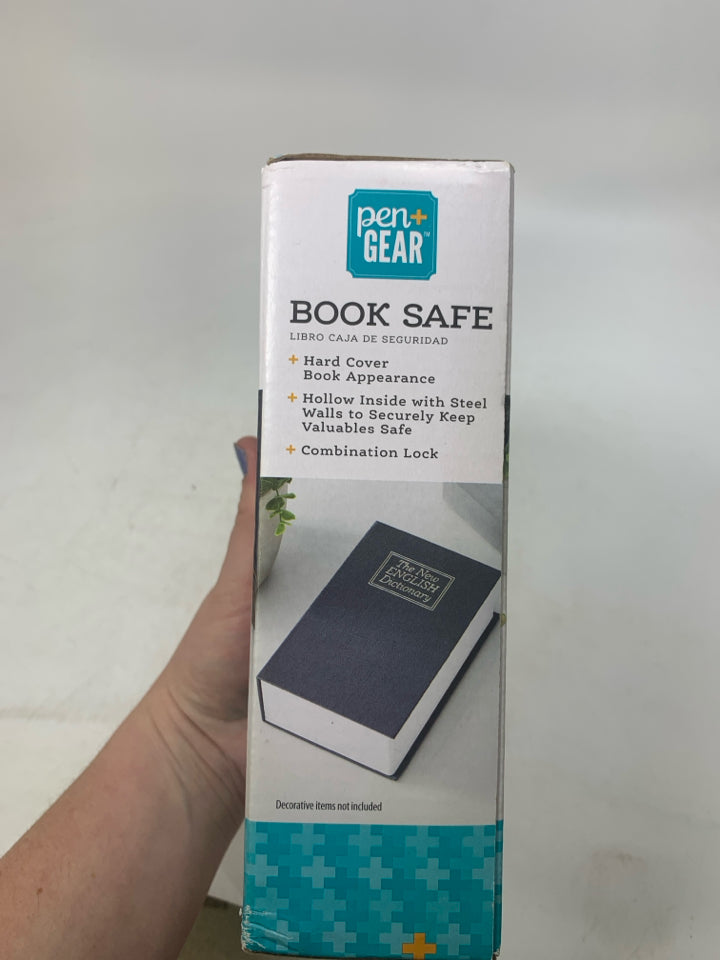NIB PEN + GEAR BOOK SAFE.