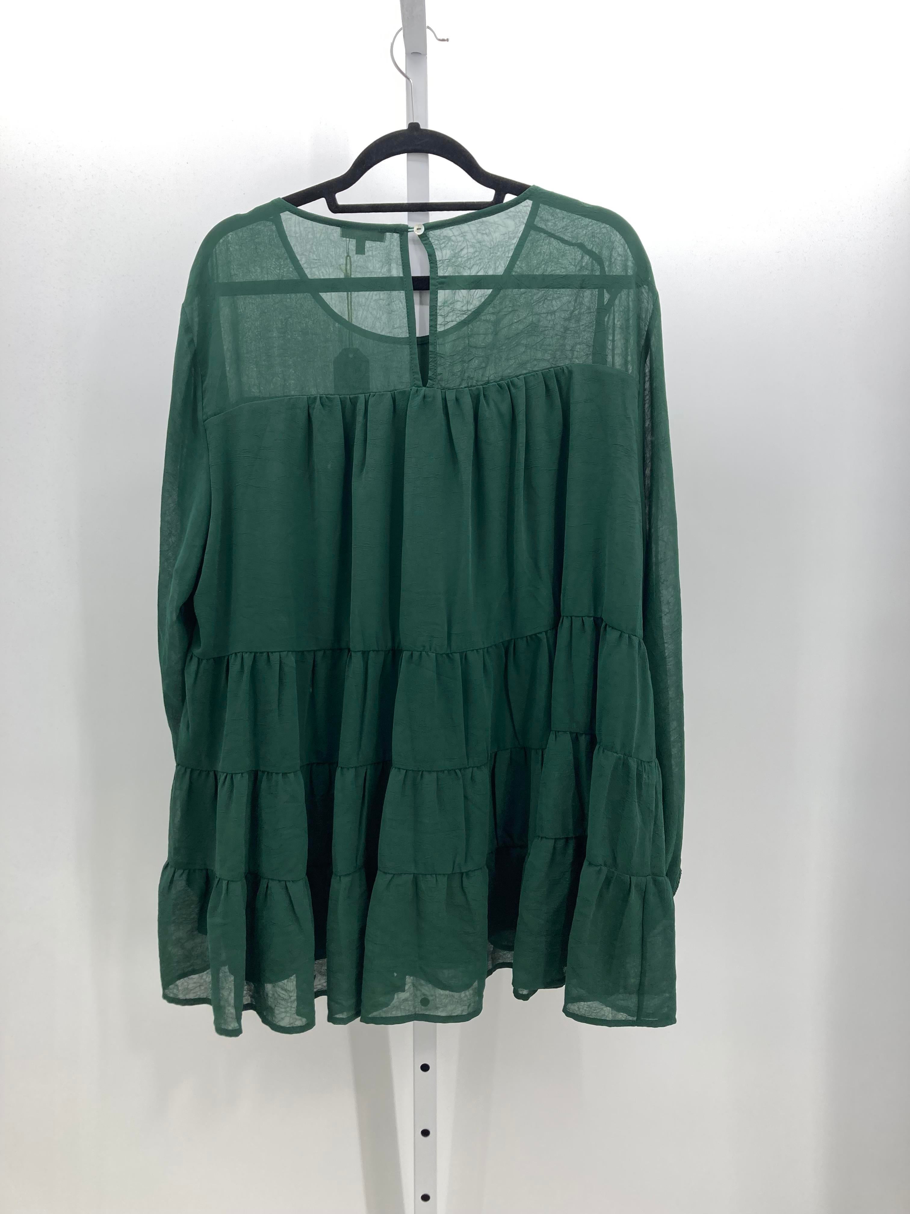 Size 2X Womens Long Sleeve Shirt