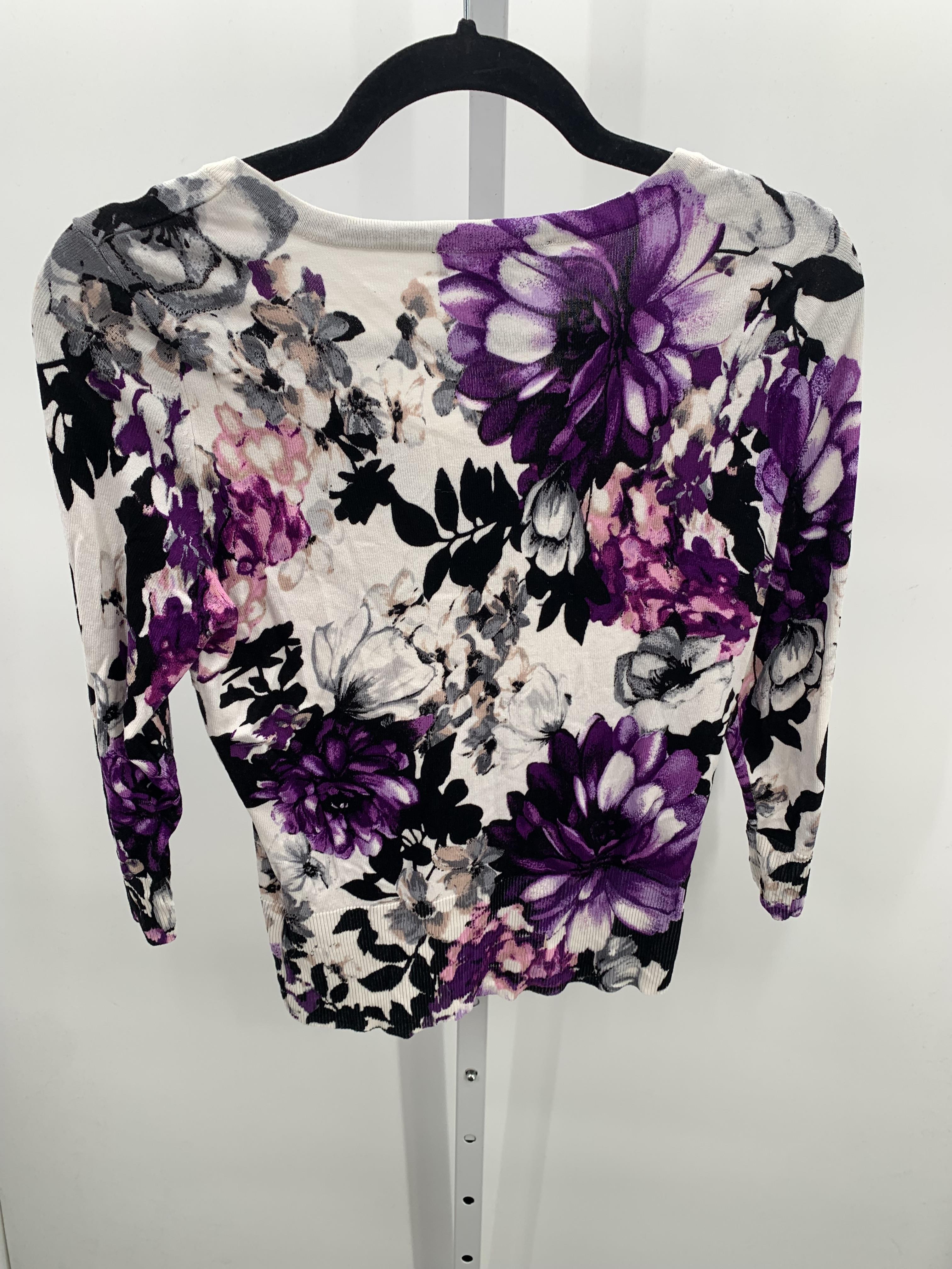 White House Black Size Small Misses 3/4 Sleeve Sweater