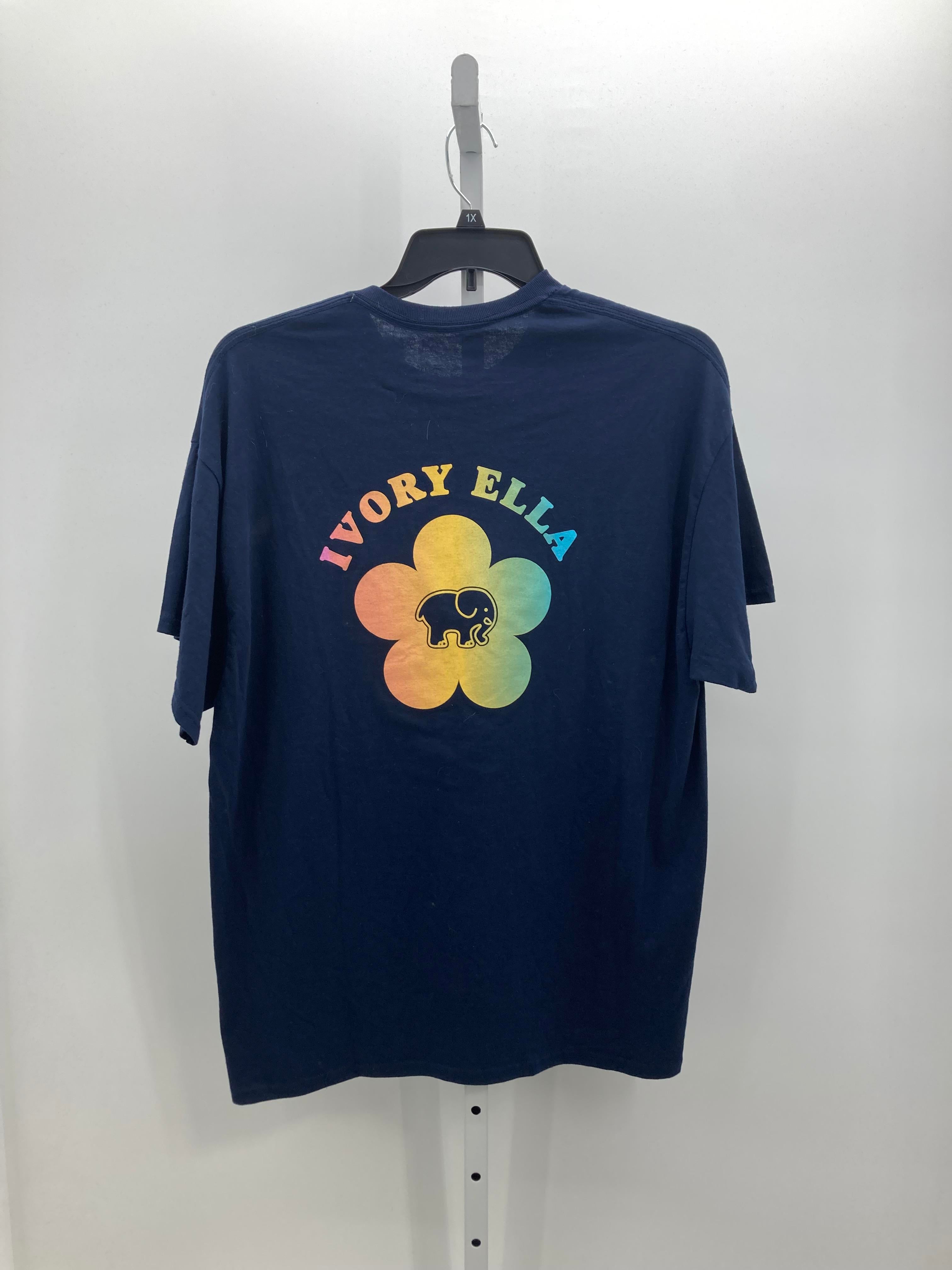 Ivory Ella Size Extra Large Juniors Short Sleeve Shirt