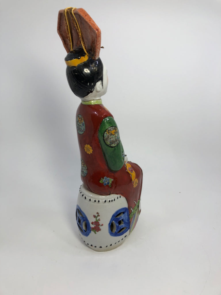 VTG CHINESE EMPRESS PORCELAIN FIGURINE.