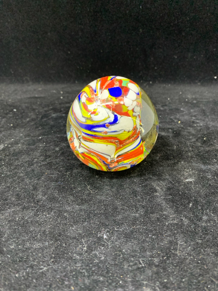 YELLOW,RED,WHITE PAPER WEIGHT.