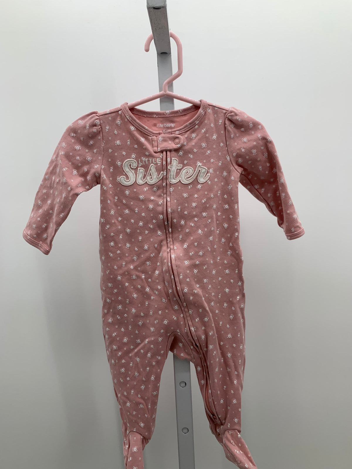 Carters Size 6 Months Girls Long Slv. Romper