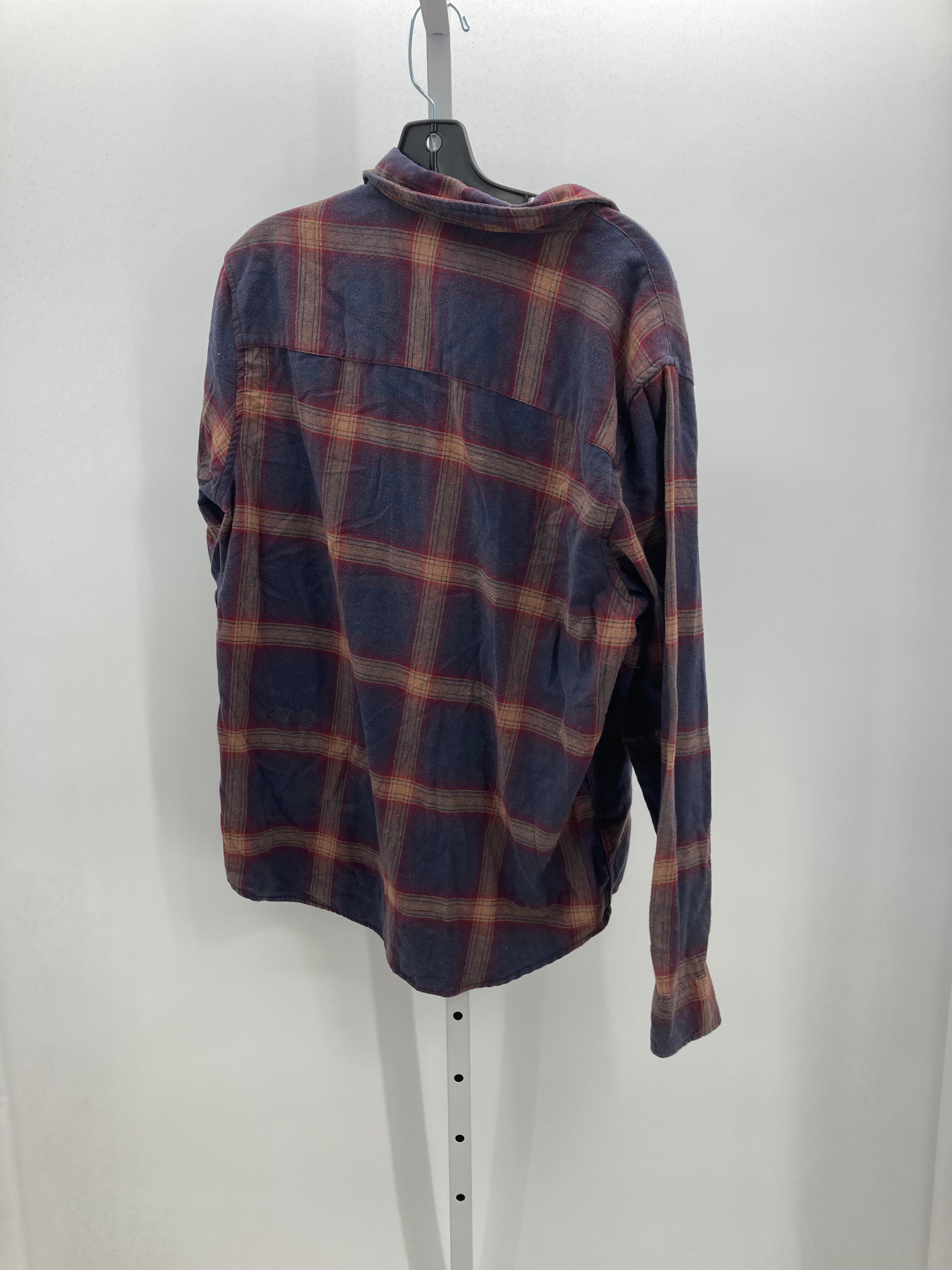 NEW PLAID BTN DOWN