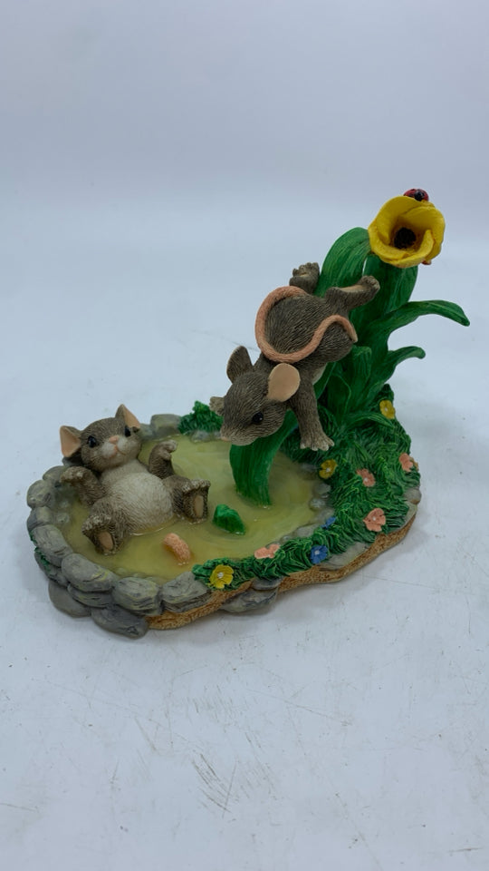 "THE WATERSLIDE" CHARMING TAILS FIGURE.
