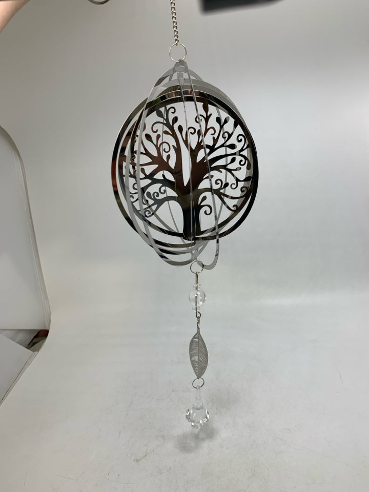 LIGHT WEIGHT SPINNING TREE OF LIFE PORCH HANGING MOBILE.