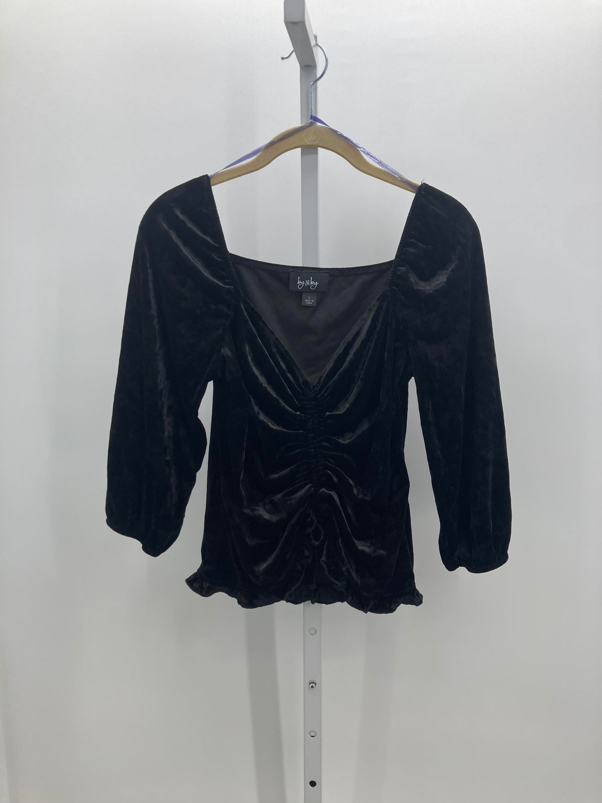 By & By Size Large Juniors Long Sleeve Shirt