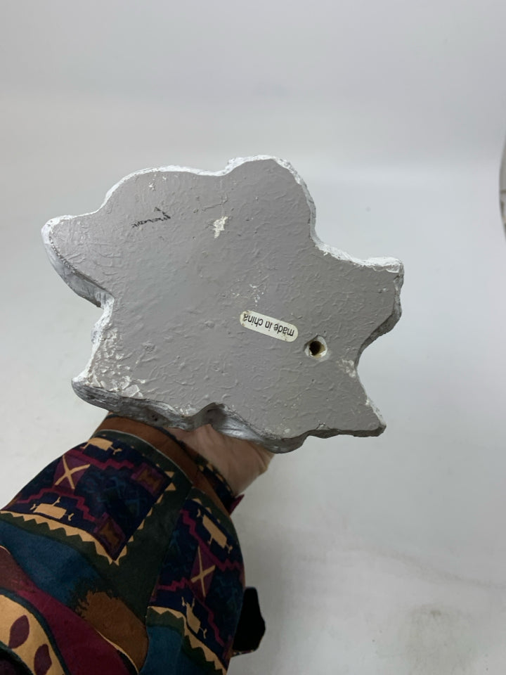 RESIN WHITE WASHED ABSTRACT TREE.