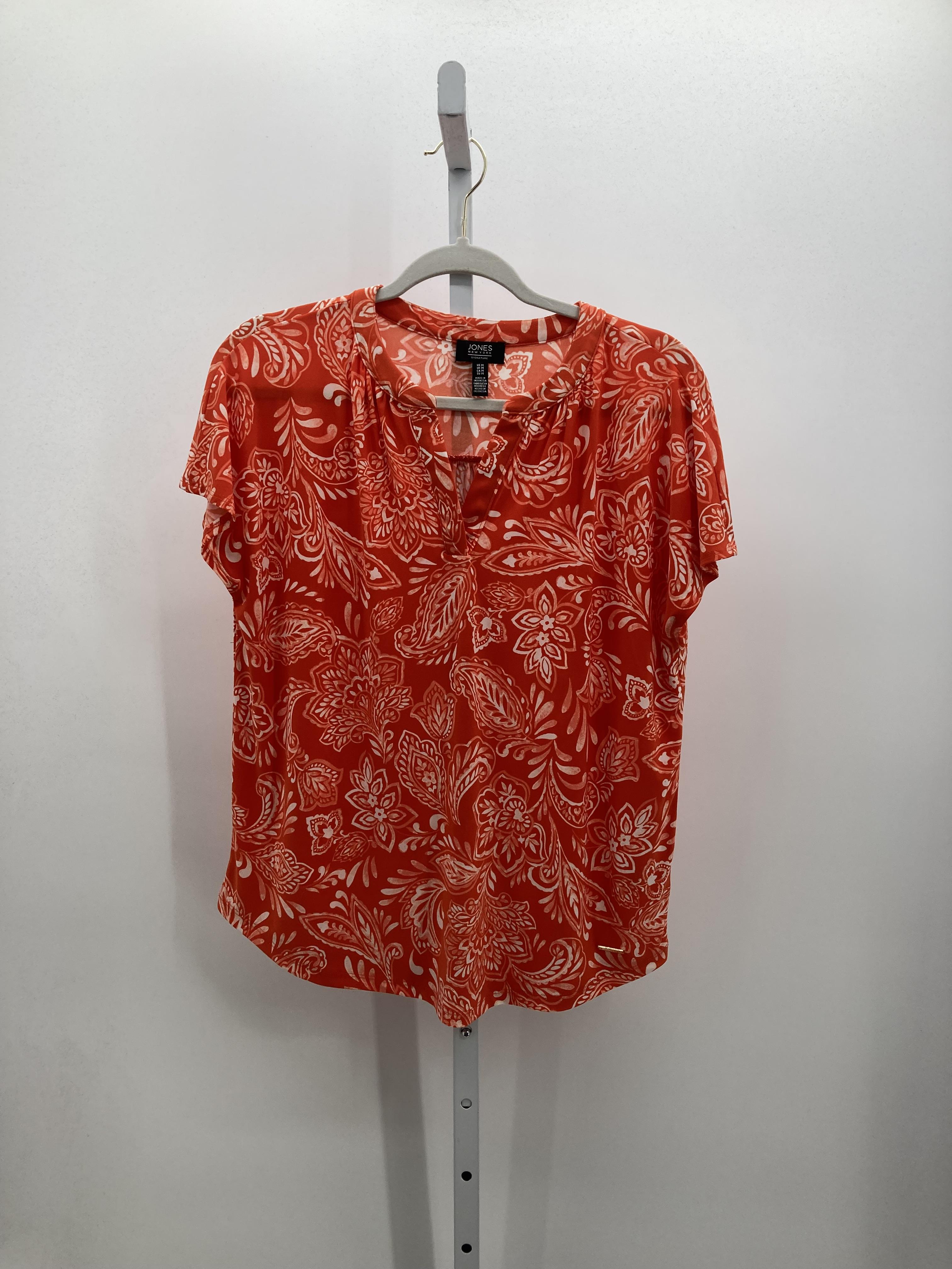 Jones New York Size Medium Misses Short Sleeve Shirt