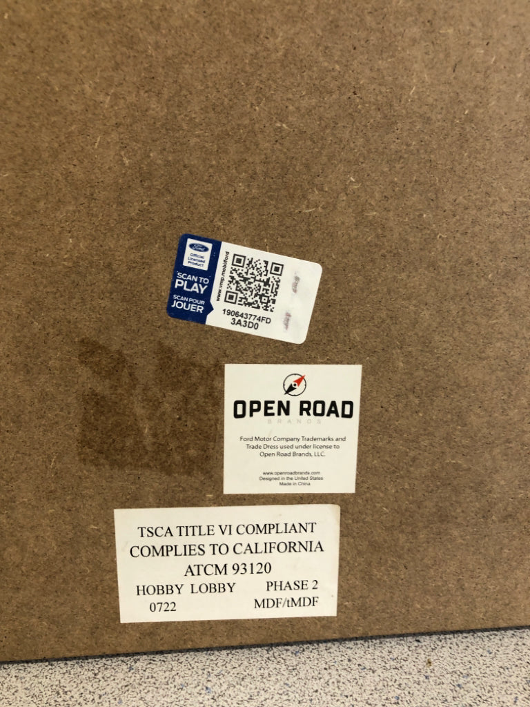 BRONCO WOODEN LAYERED WALL HANGING FORD OPEN ROAD.