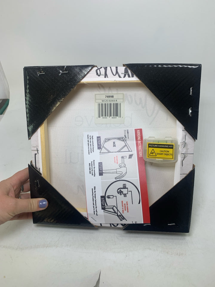 NIP ALWAYS BELIEVE SQUARE CANVAS.
