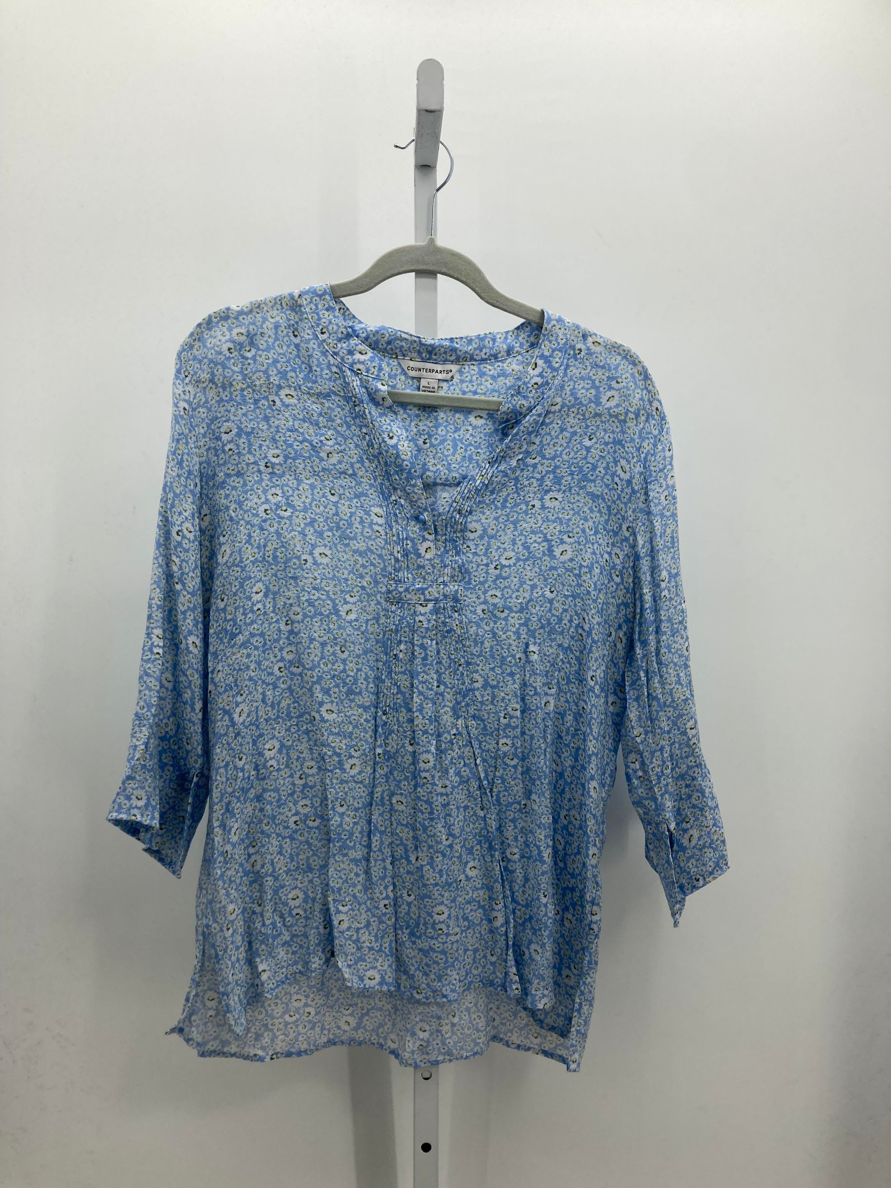 Counterparts Size Large Misses 3/4 Sleeve Shirt