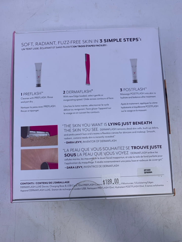 NEW DERMAFLASH FACIAL EXFOLIATION SET 2,0.
