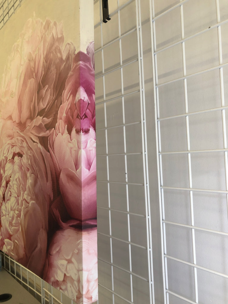 PINK PEONY WALL CANVAS.