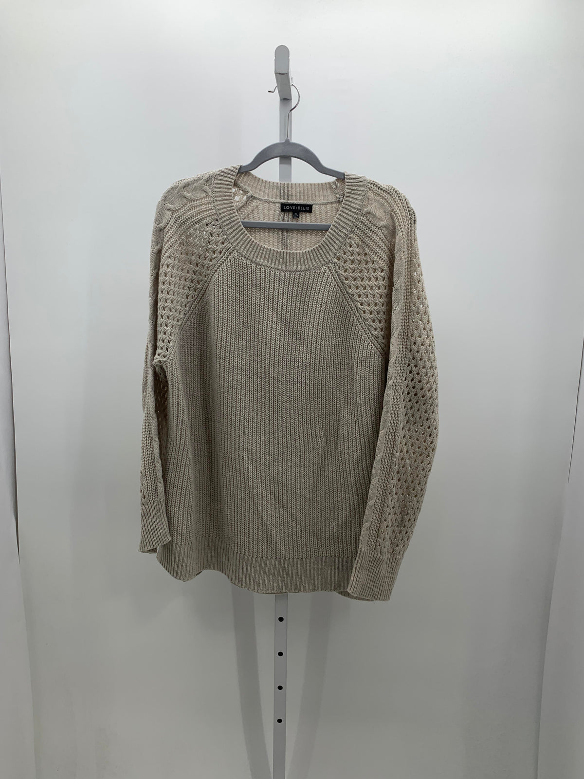 Size 1X Womens Long Slv Sweater