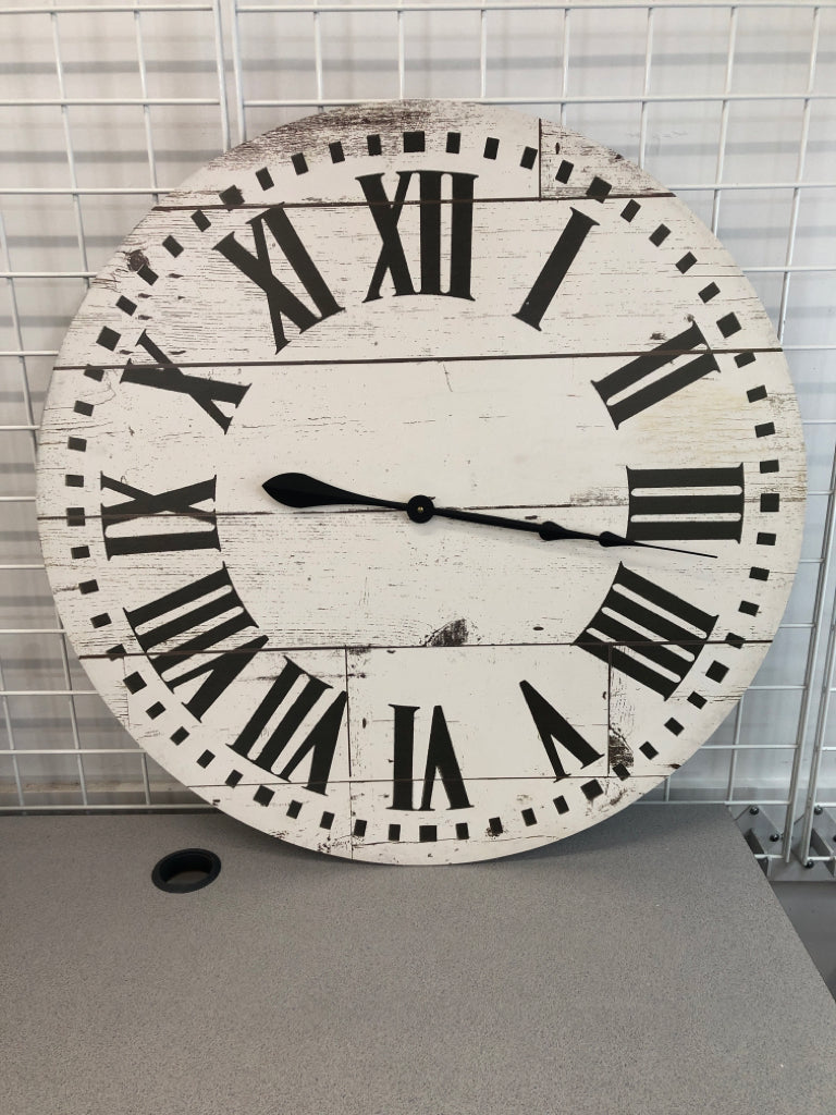 LARGE FRENCH COUNTRY WALL-CLOCK.